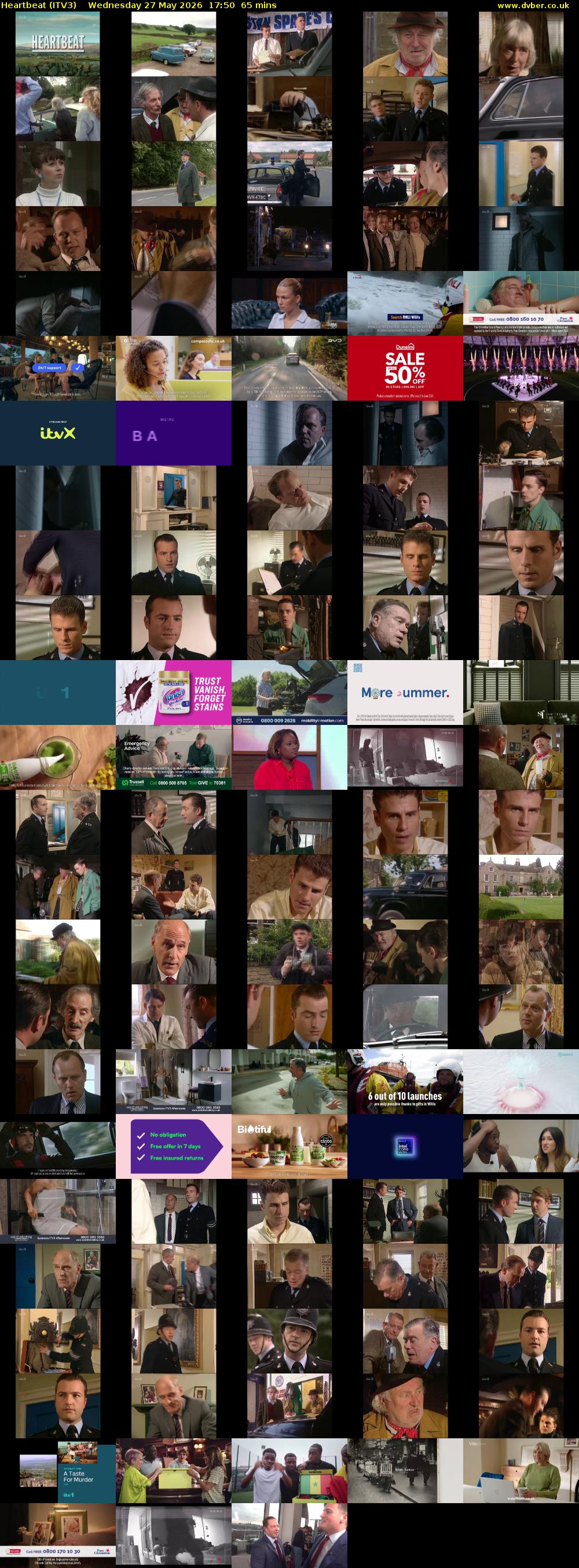 Heartbeat (ITV3) Wednesday 27 May 2026 17:50 - 18:55
