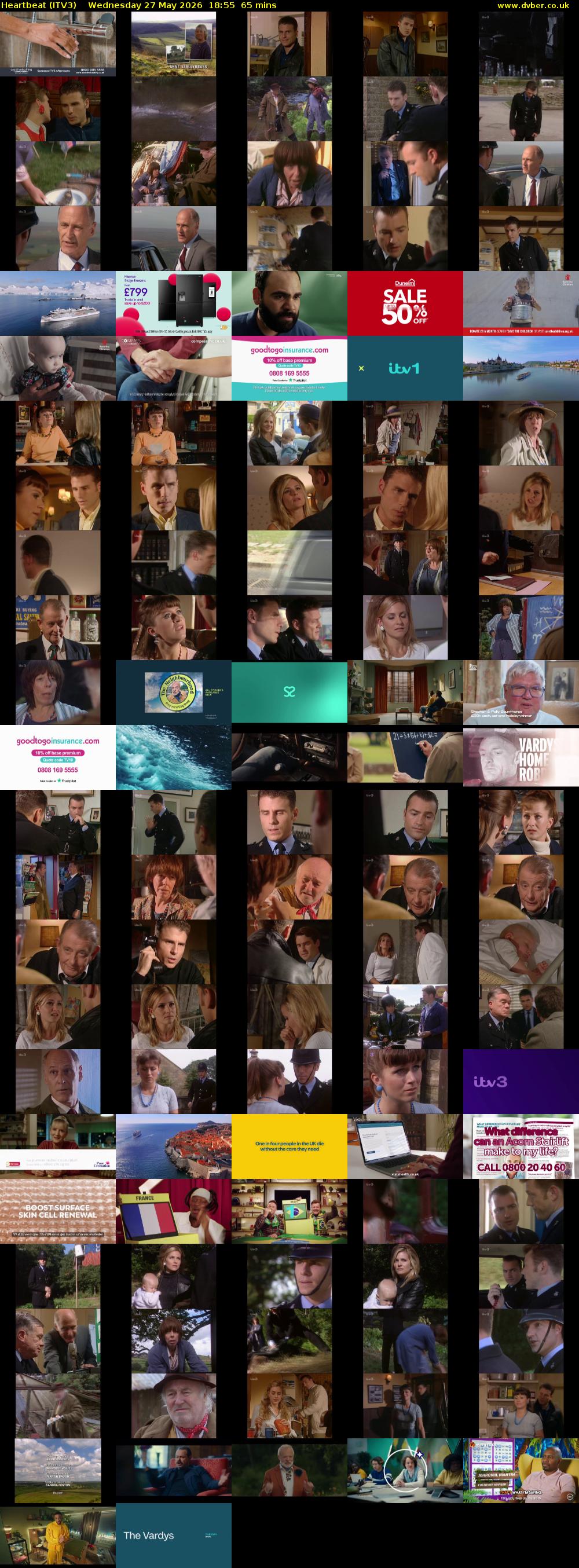 Heartbeat (ITV3) Wednesday 27 May 2026 18:55 - 20:00