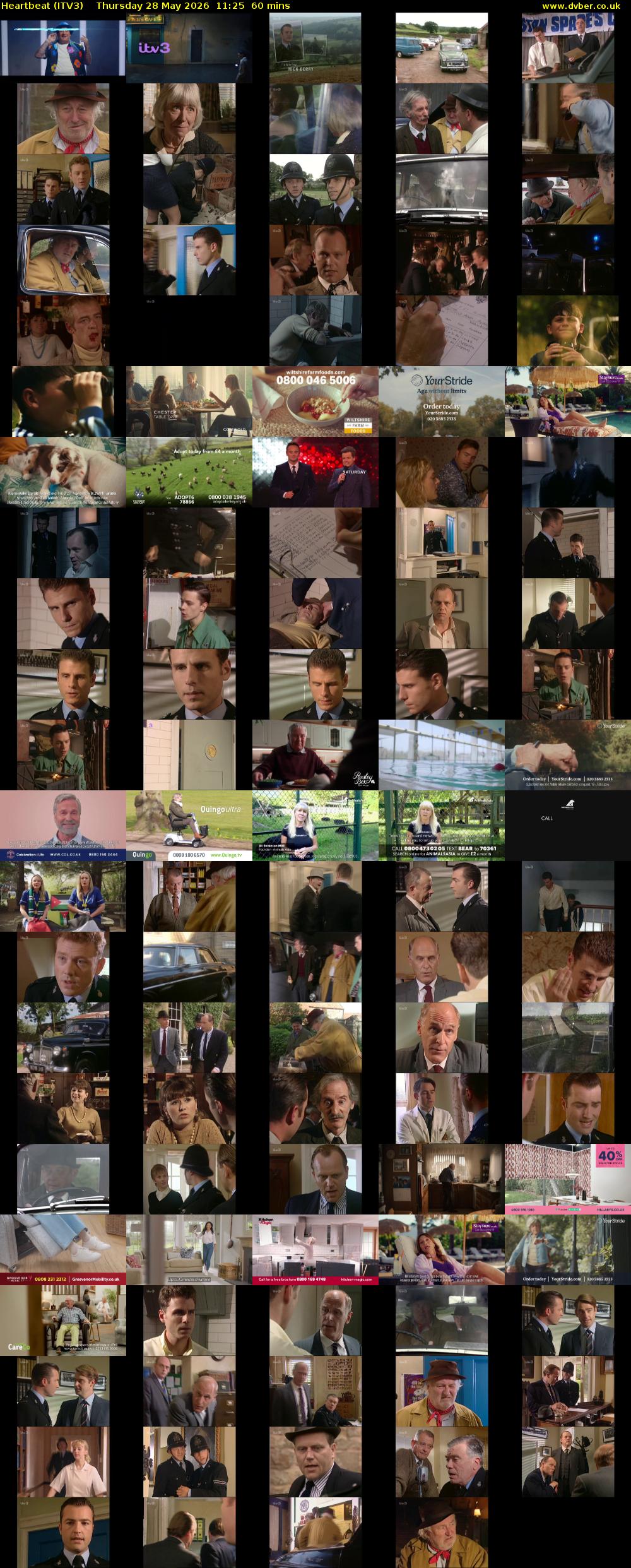 Heartbeat (ITV3) Thursday 28 May 2026 11:25 - 12:25