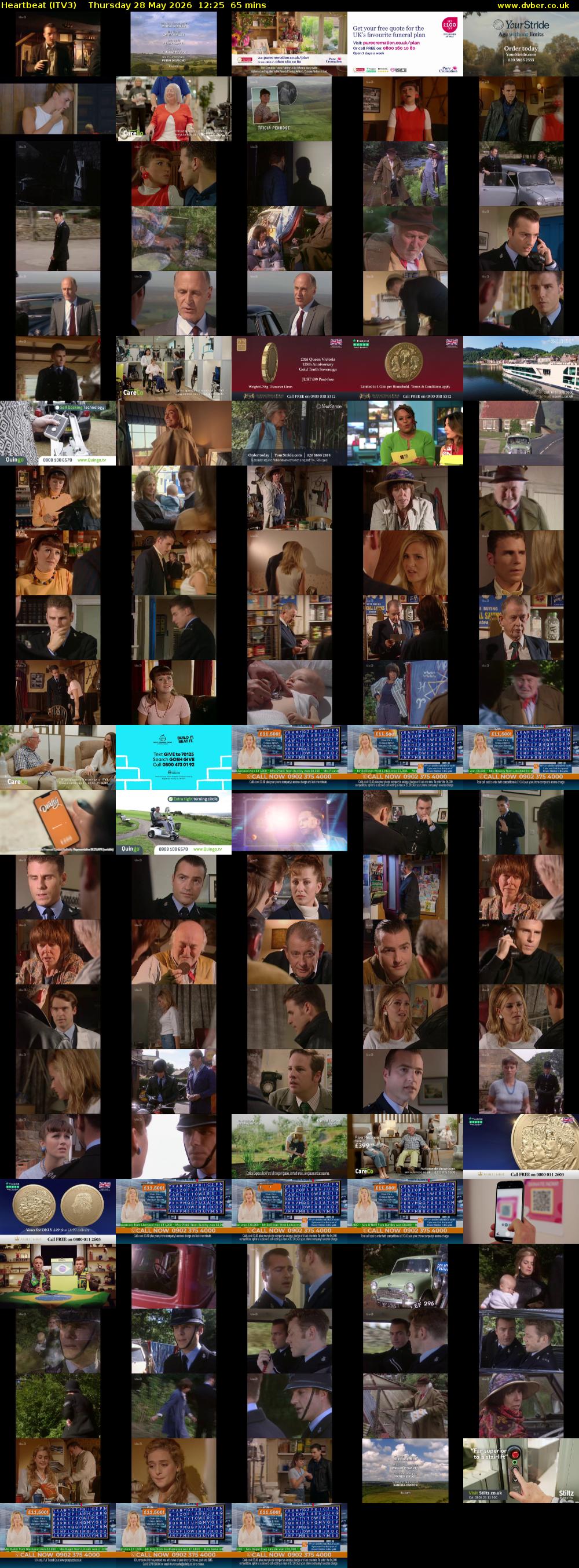Heartbeat (ITV3) Thursday 28 May 2026 12:25 - 13:30