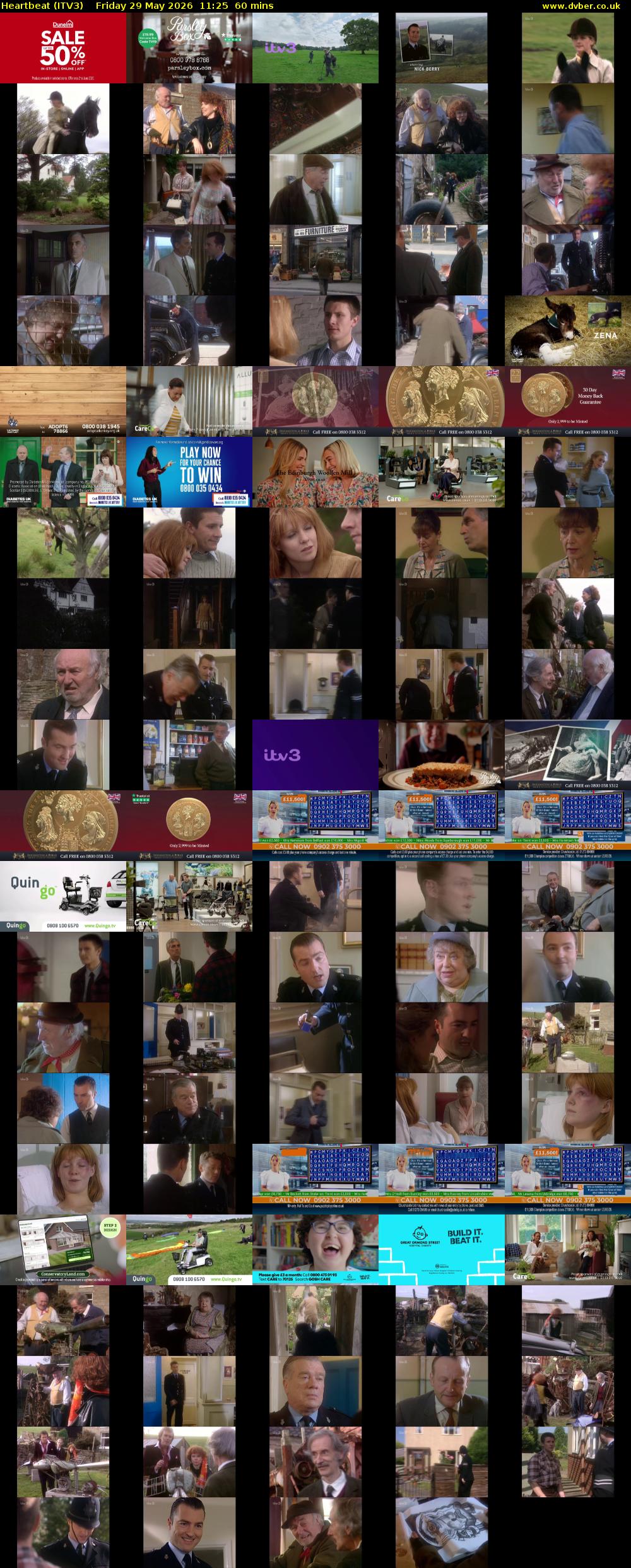 Heartbeat (ITV3) Friday 29 May 2026 11:25 - 12:25