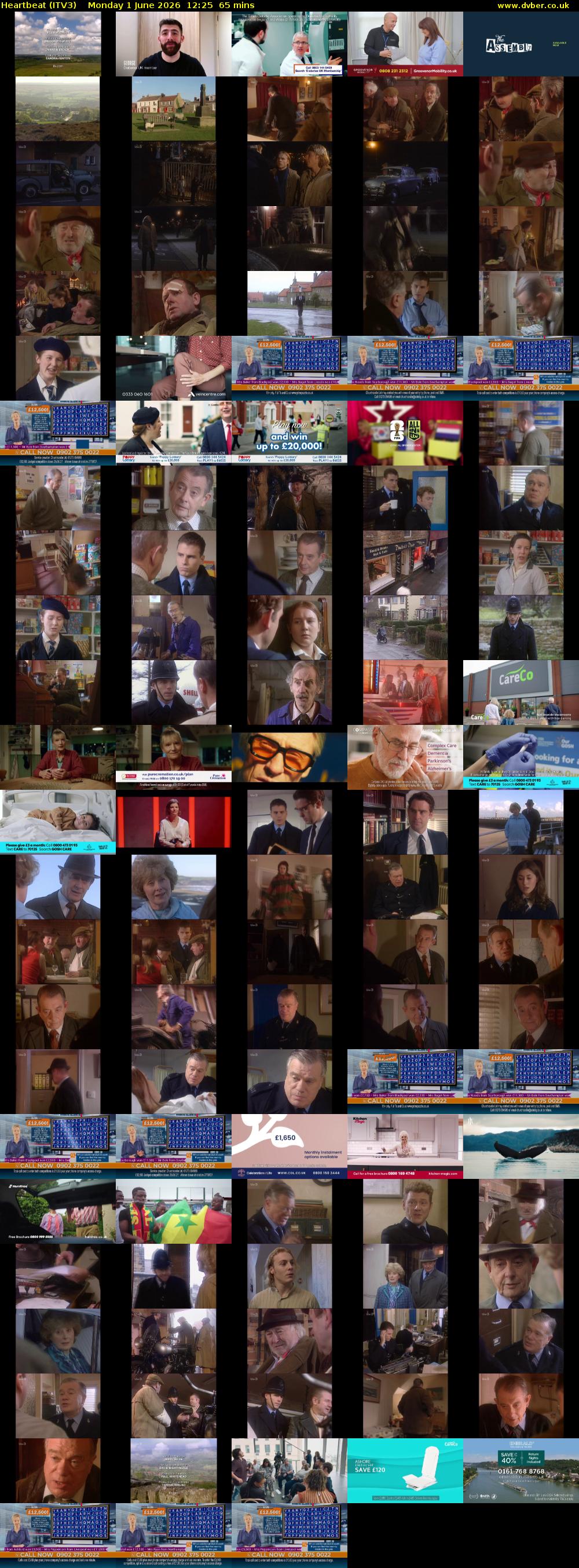 Heartbeat (ITV3) Monday 1 June 2026 12:25 - 13:30