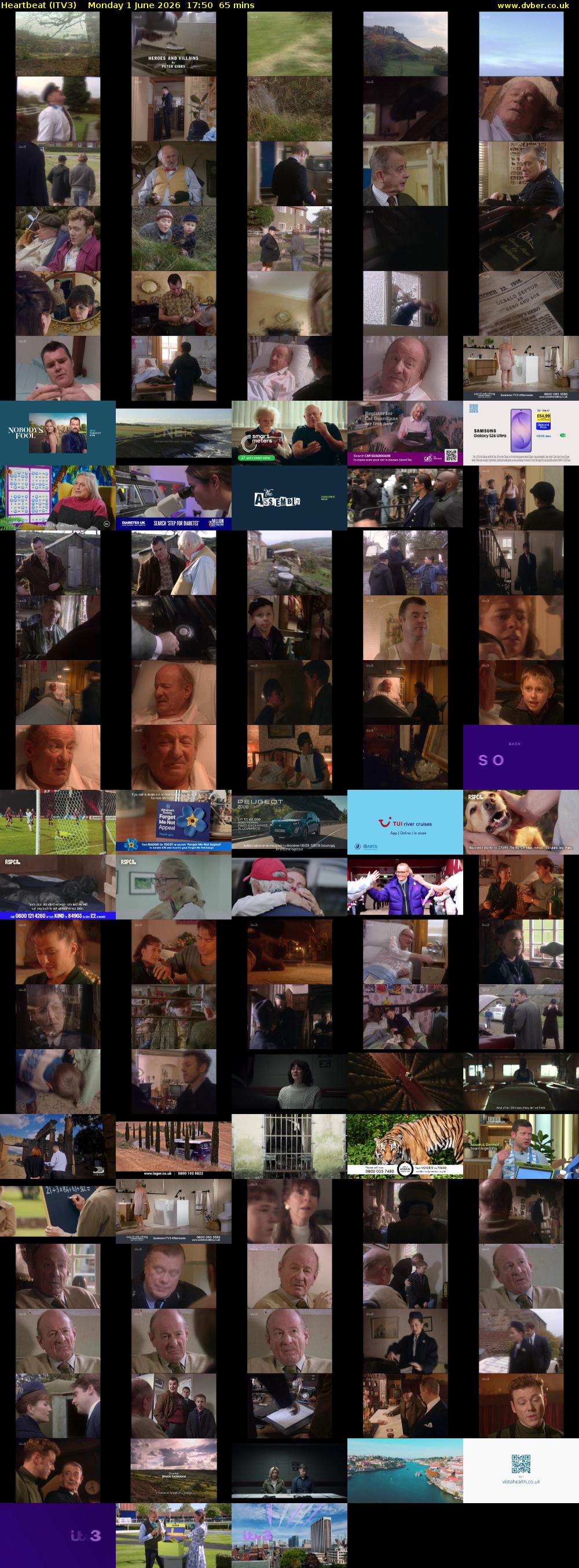 Heartbeat (ITV3) Monday 1 June 2026 17:50 - 18:55