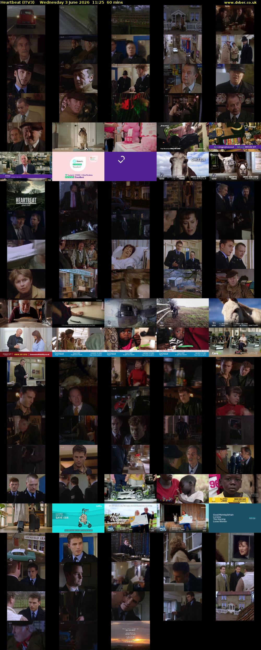 Heartbeat (ITV3) Wednesday 3 June 2026 11:25 - 12:25