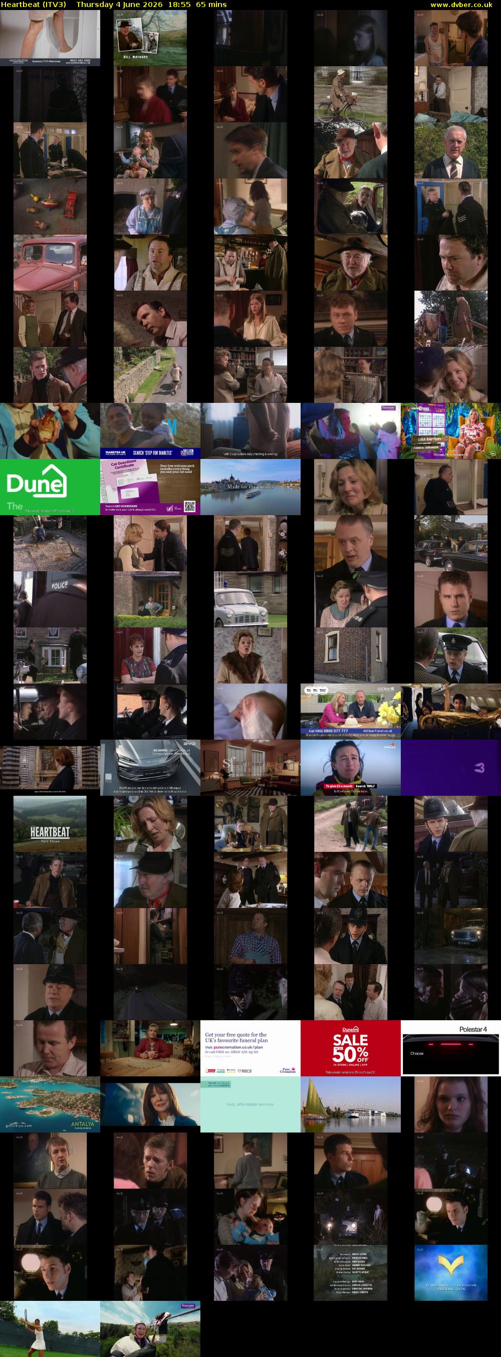 Heartbeat (ITV3) Thursday 4 June 2026 18:55 - 20:00