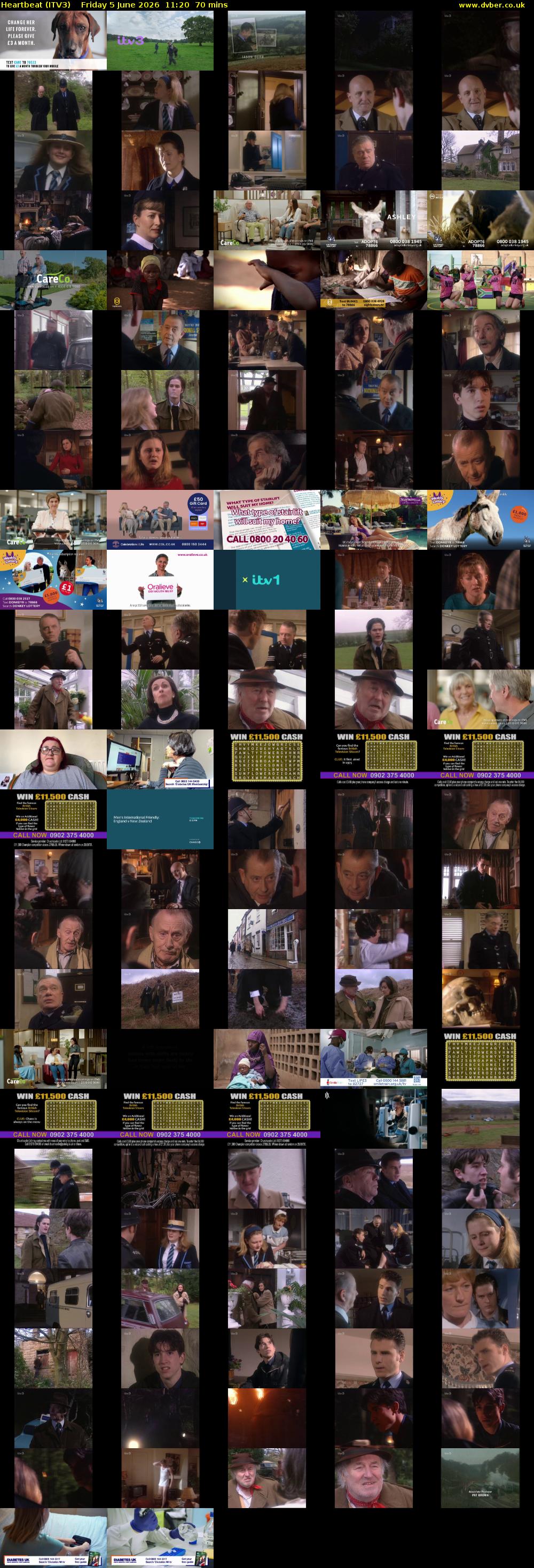 Heartbeat (ITV3) Friday 5 June 2026 11:20 - 12:30
