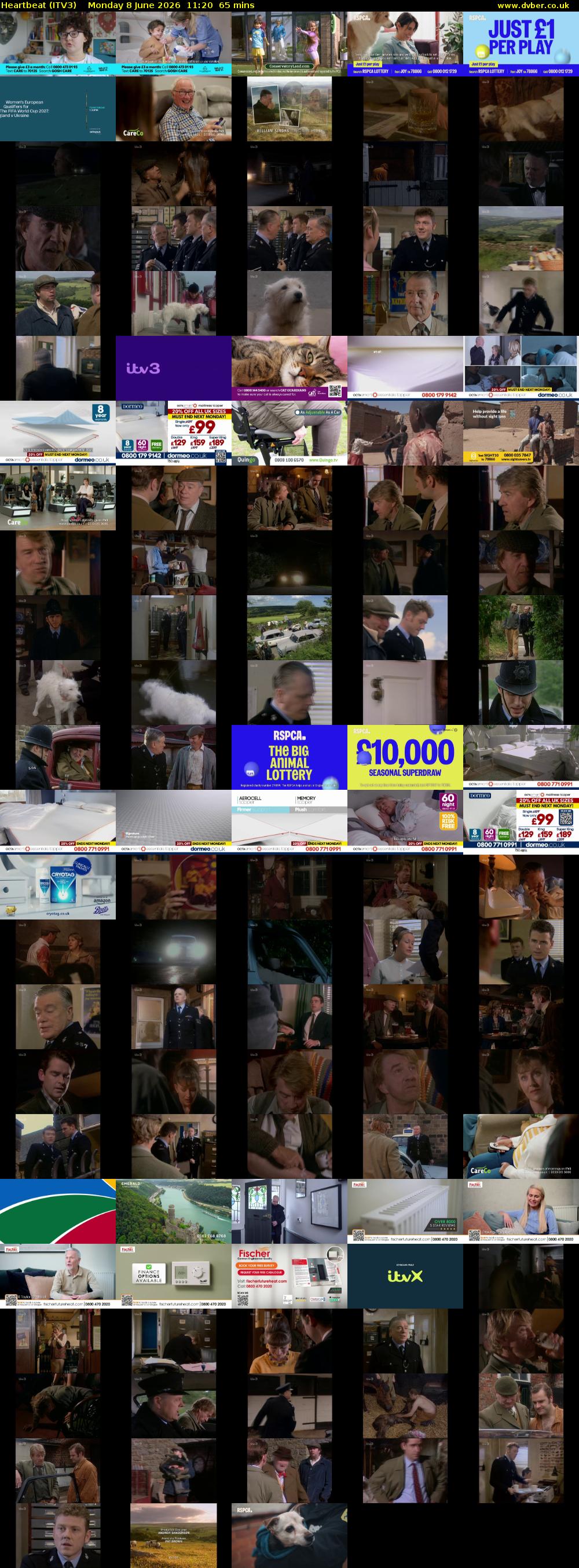 Heartbeat (ITV3) Monday 8 June 2026 11:20 - 12:25