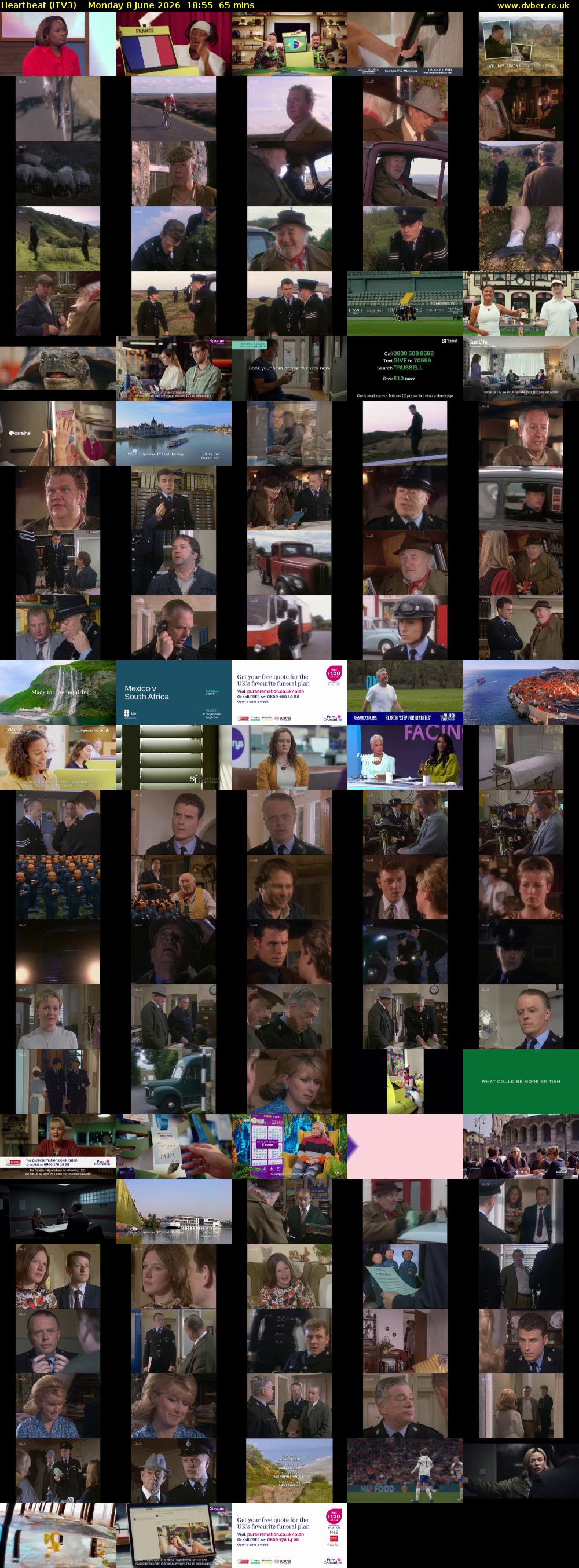 Heartbeat (ITV3) Monday 8 June 2026 18:55 - 20:00