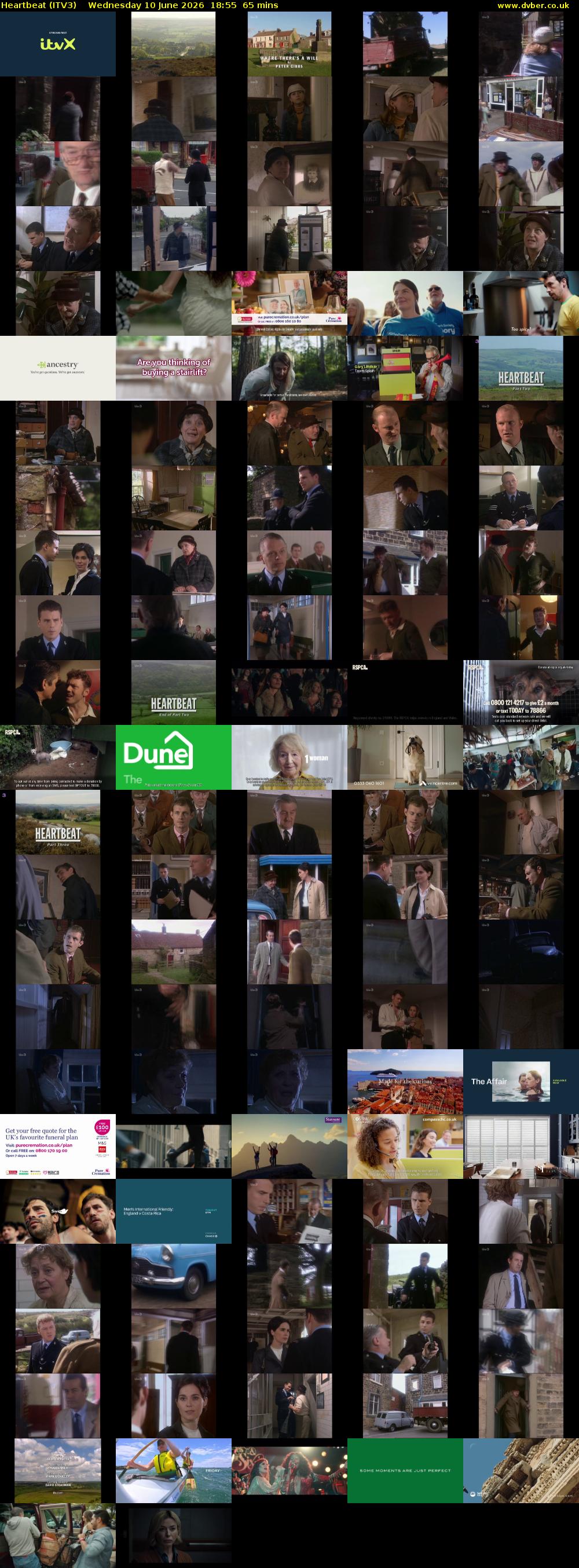 Heartbeat (ITV3) Wednesday 10 June 2026 18:55 - 20:00