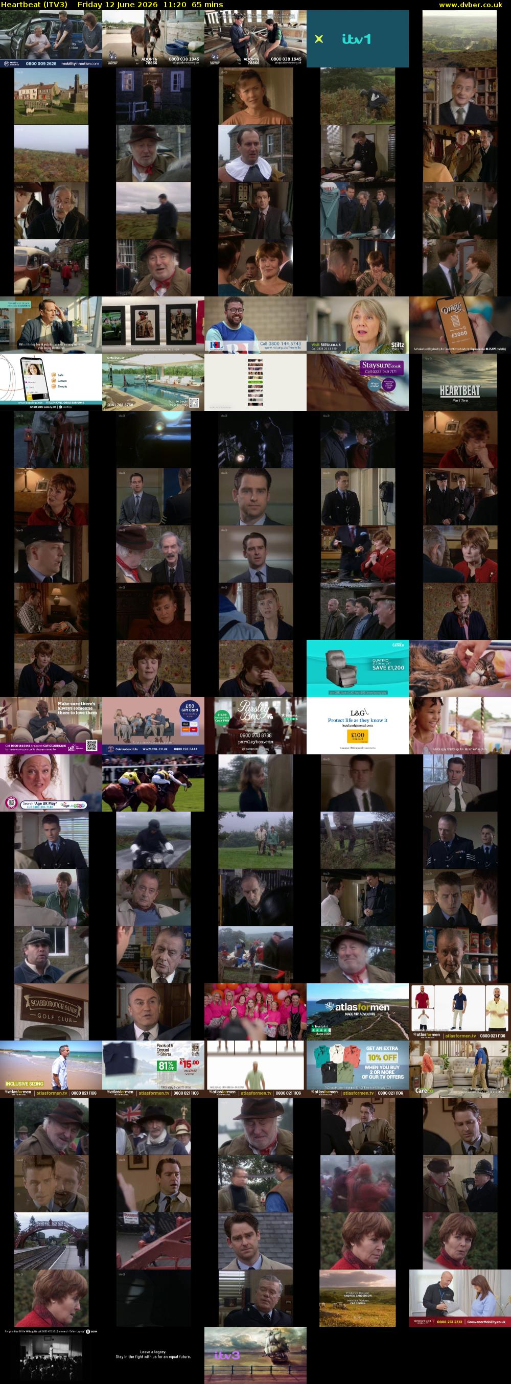 Heartbeat (ITV3) Friday 12 June 2026 11:20 - 12:25