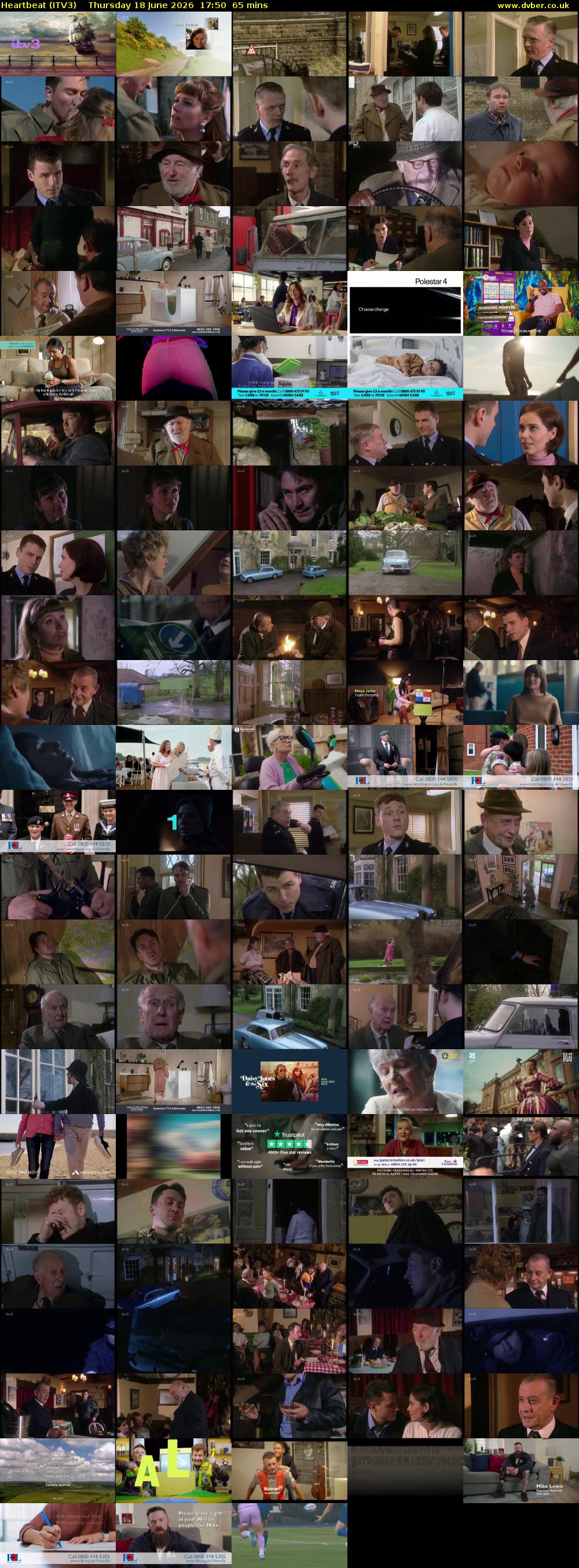 Heartbeat (ITV3) Thursday 18 June 2026 17:50 - 18:55