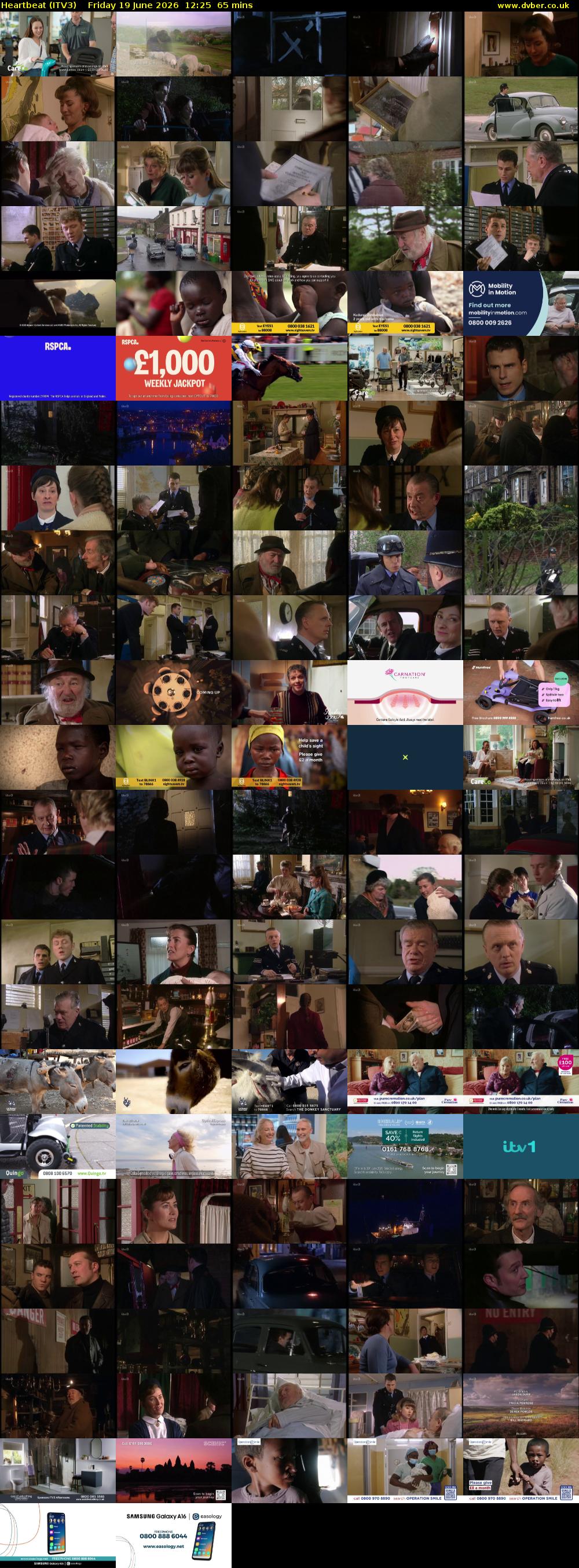 Heartbeat (ITV3) Friday 19 June 2026 12:25 - 13:30