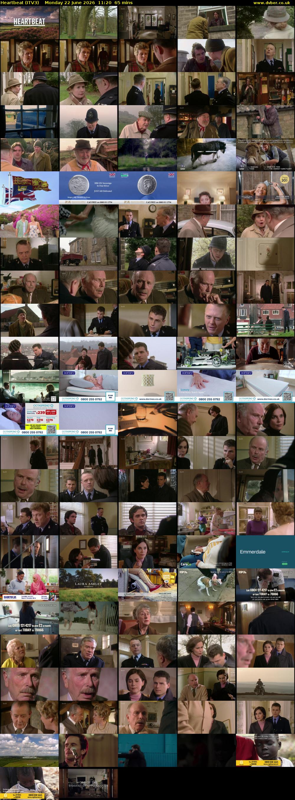 Heartbeat (ITV3) Monday 22 June 2026 11:20 - 12:25