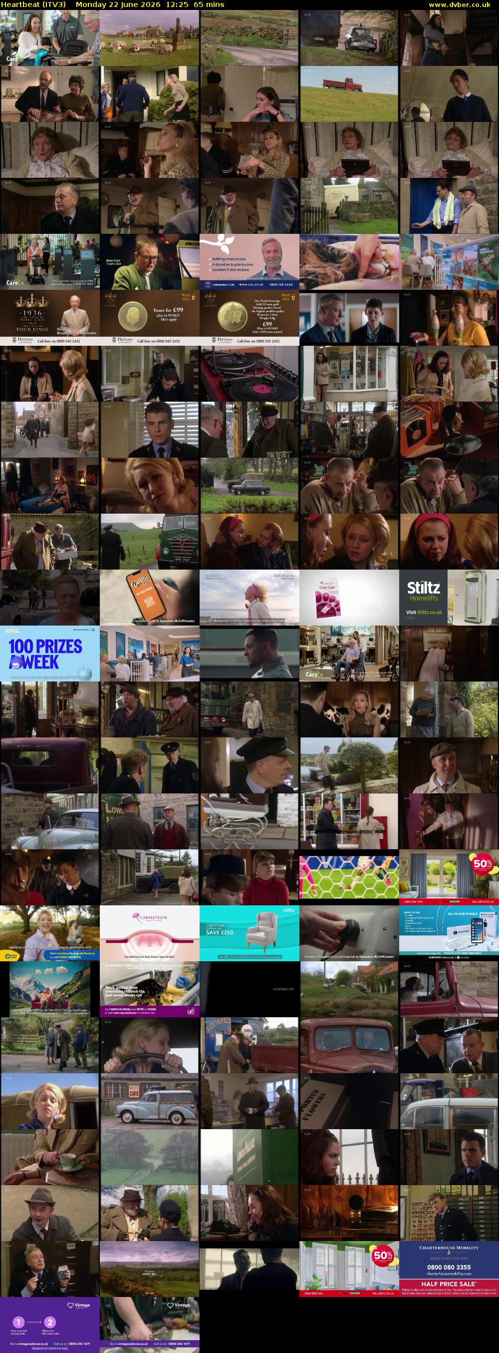 Heartbeat (ITV3) Monday 22 June 2026 12:25 - 13:30