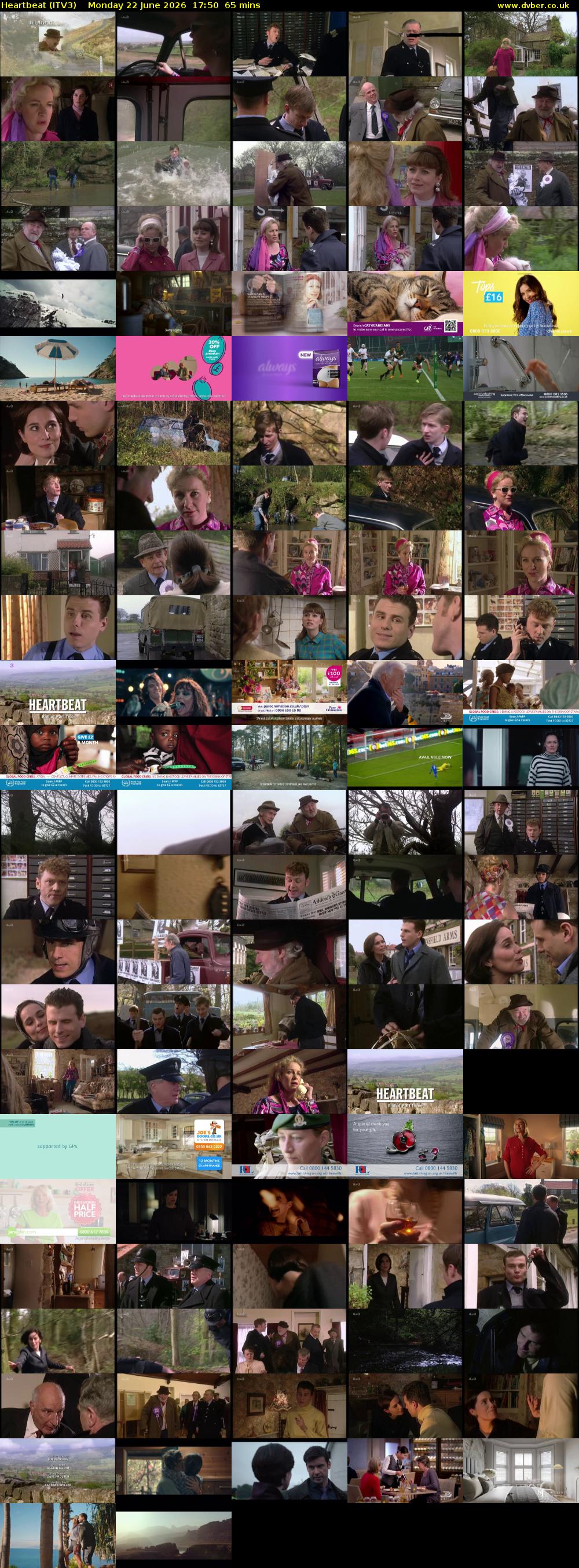 Heartbeat (ITV3) Monday 22 June 2026 17:50 - 18:55