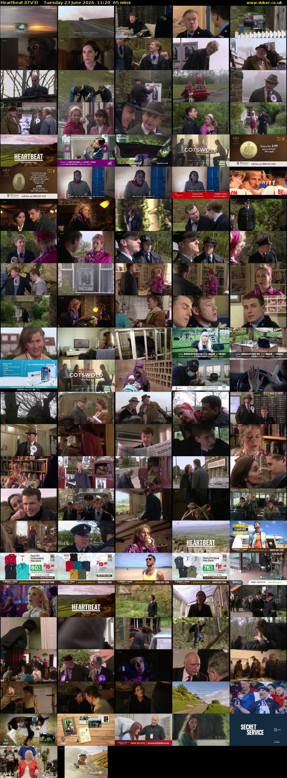 Heartbeat (ITV3) Tuesday 23 June 2026 11:20 - 12:25