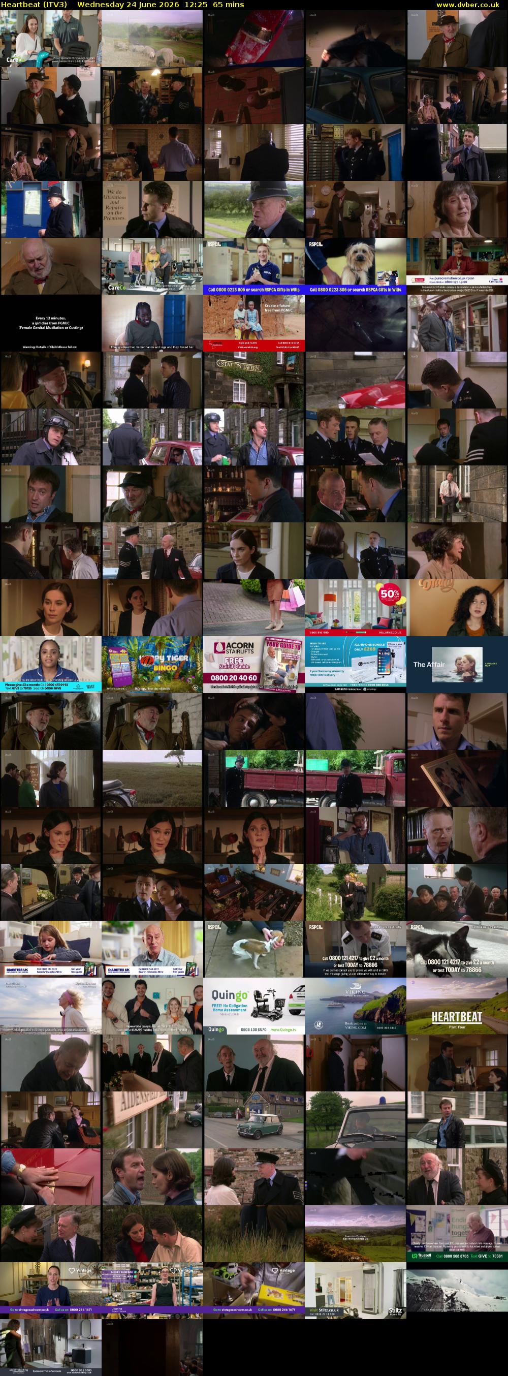 Heartbeat (ITV3) Wednesday 24 June 2026 12:25 - 13:30