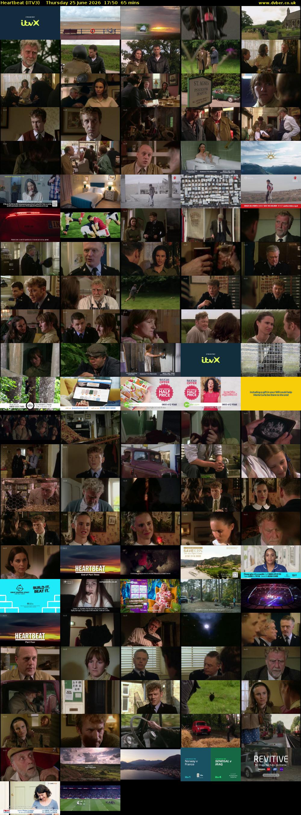 Heartbeat (ITV3) Thursday 25 June 2026 17:50 - 18:55