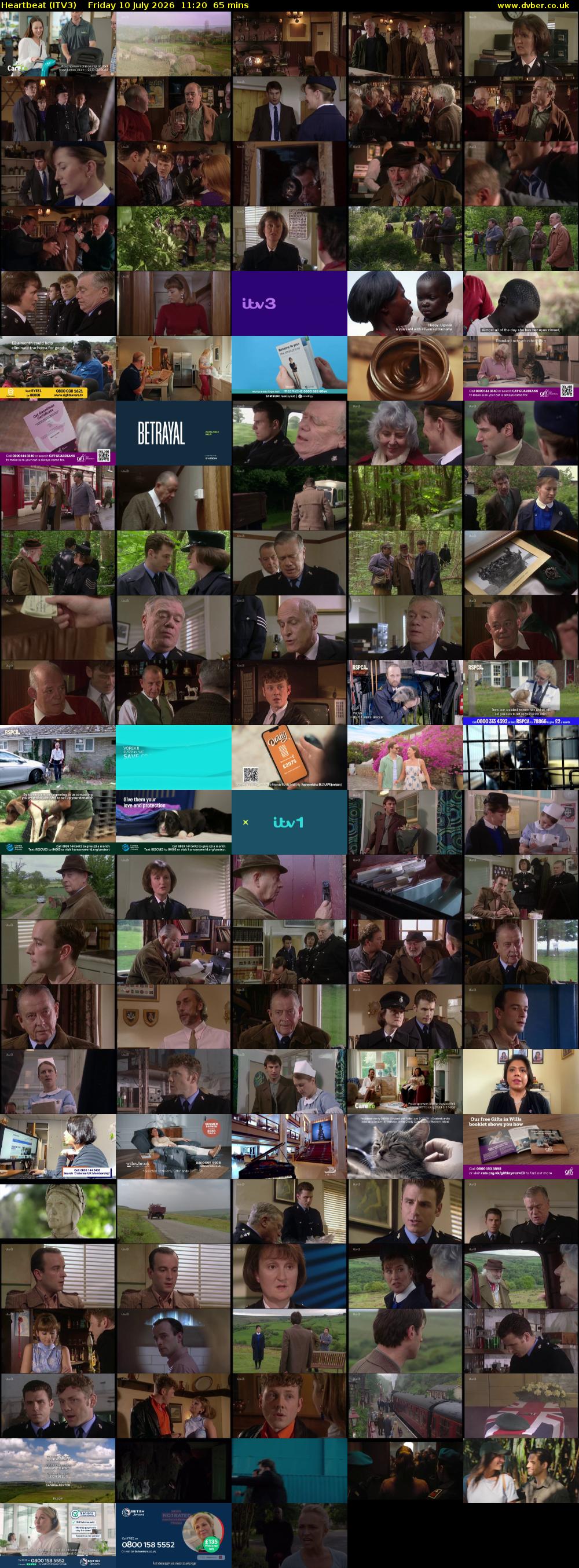 Heartbeat (ITV3) Friday 10 July 2026 11:20 - 12:25