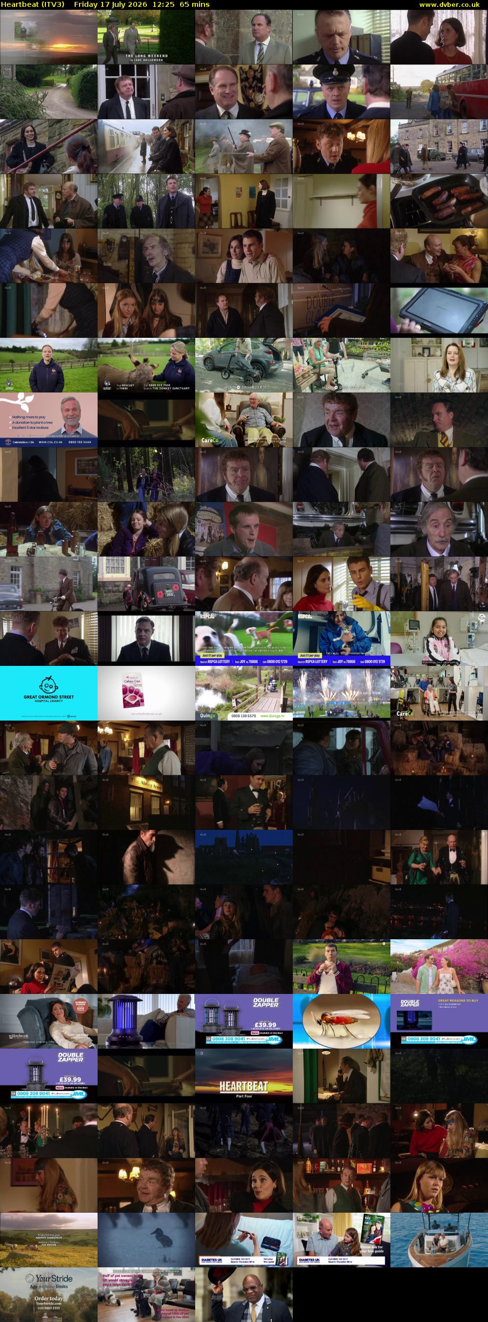 Heartbeat (ITV3) Friday 17 July 2026 12:25 - 13:30
