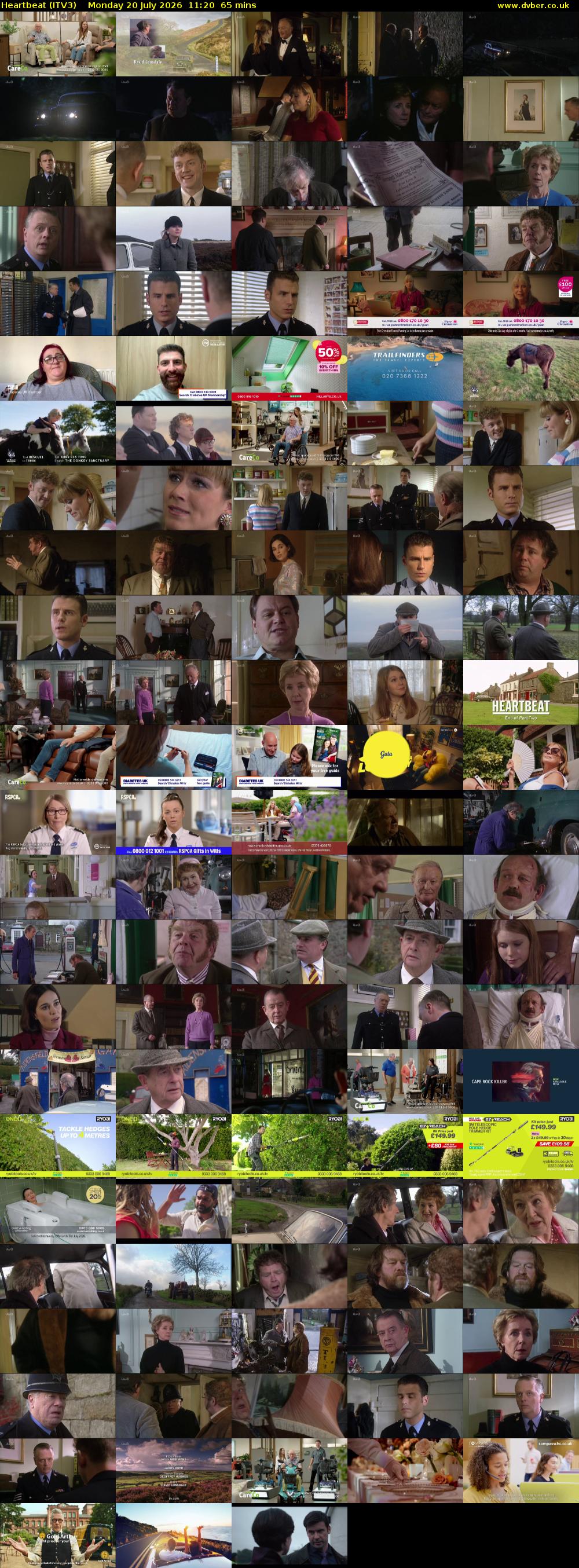 Heartbeat (ITV3) Monday 20 July 2026 11:20 - 12:25