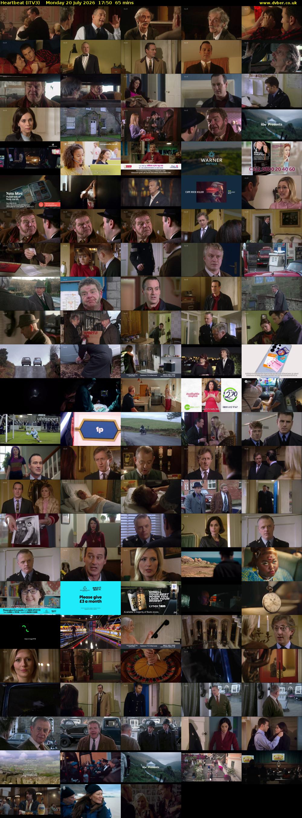 Heartbeat (ITV3) Monday 20 July 2026 17:50 - 18:55