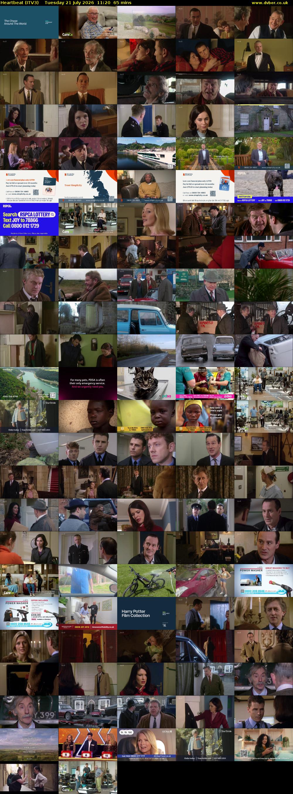 Heartbeat (ITV3) Tuesday 21 July 2026 11:20 - 12:25