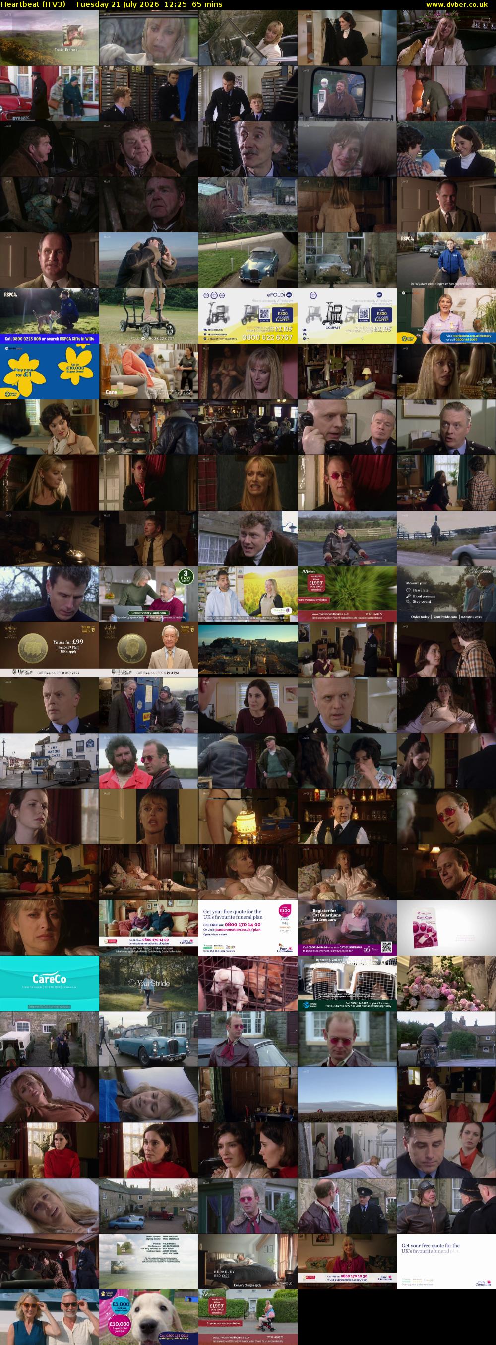 Heartbeat (ITV3) Tuesday 21 July 2026 12:25 - 13:30