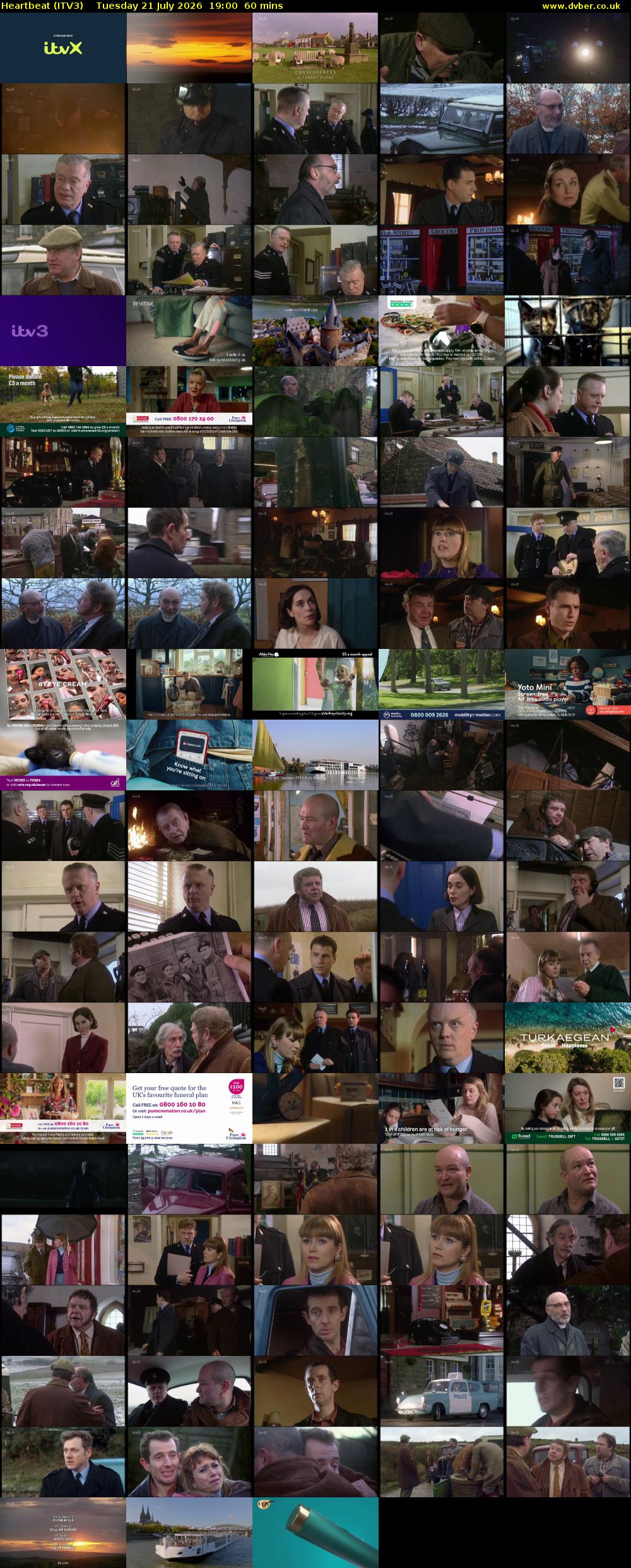 Heartbeat (ITV3) Tuesday 21 July 2026 19:00 - 20:00