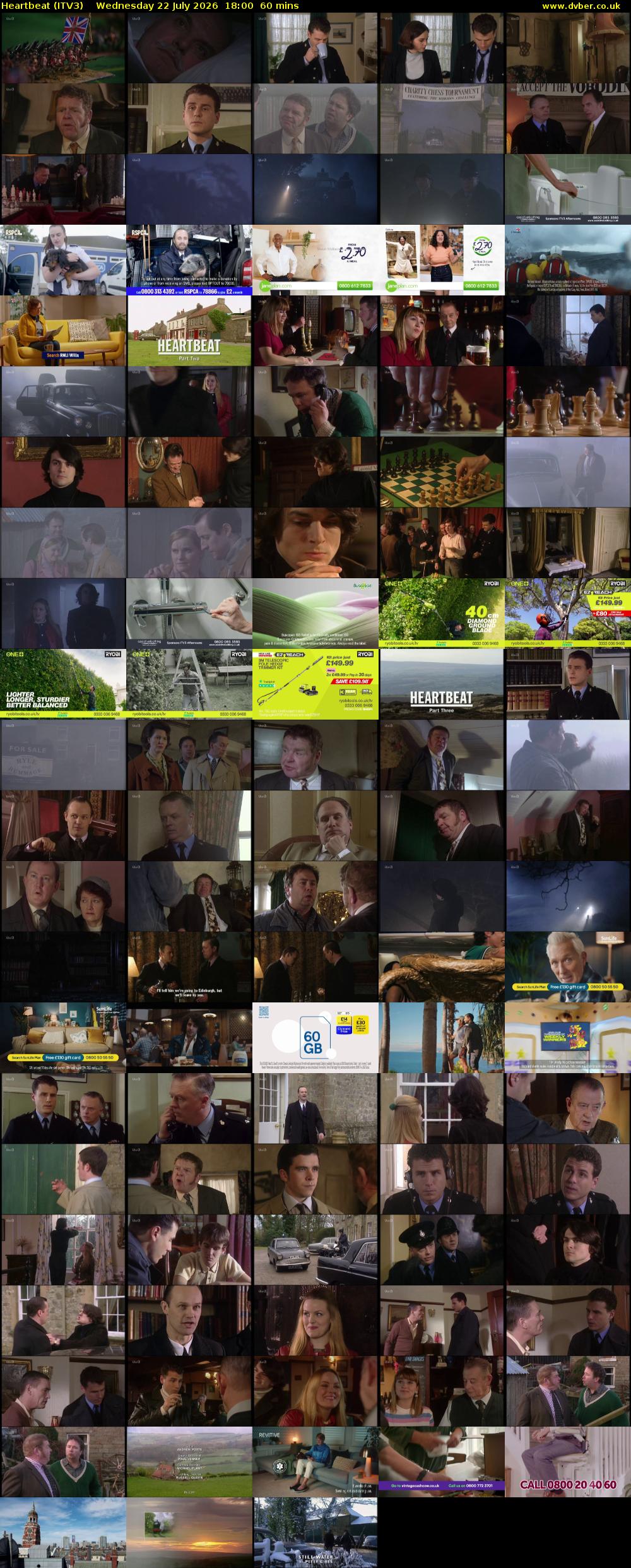 Heartbeat (ITV3) Wednesday 22 July 2026 18:00 - 19:00