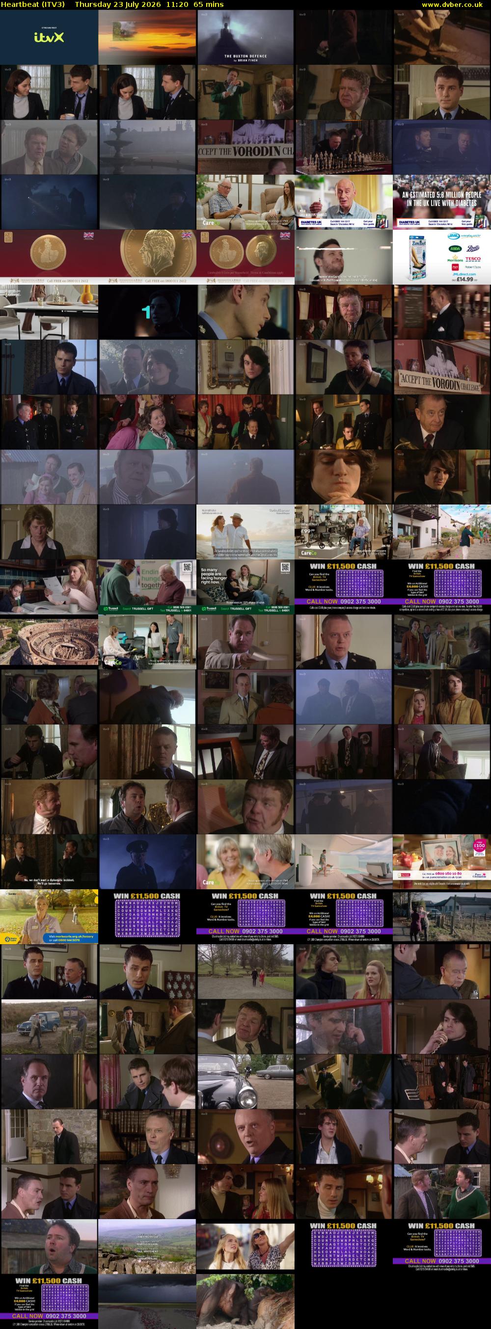 Heartbeat (ITV3) Thursday 23 July 2026 11:20 - 12:25