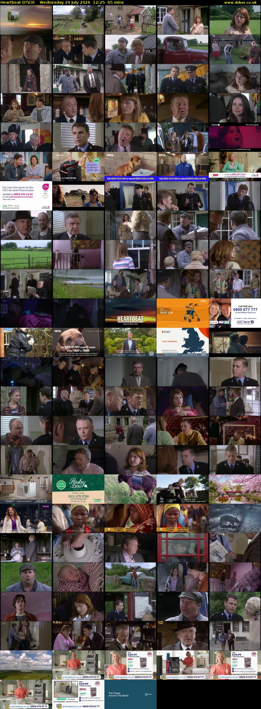 Heartbeat (ITV3) Wednesday 29 July 2026 12:25 - 13:30