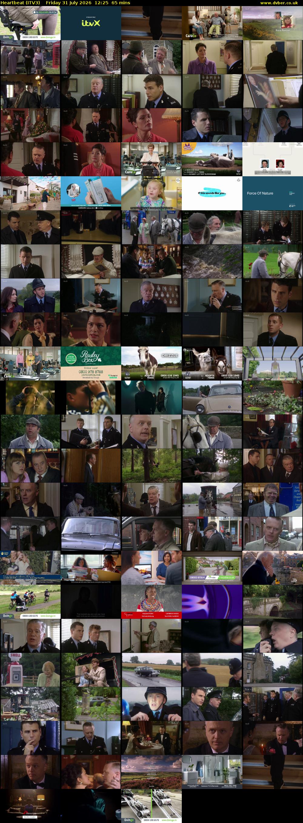Heartbeat (ITV3) Friday 31 July 2026 12:25 - 13:30