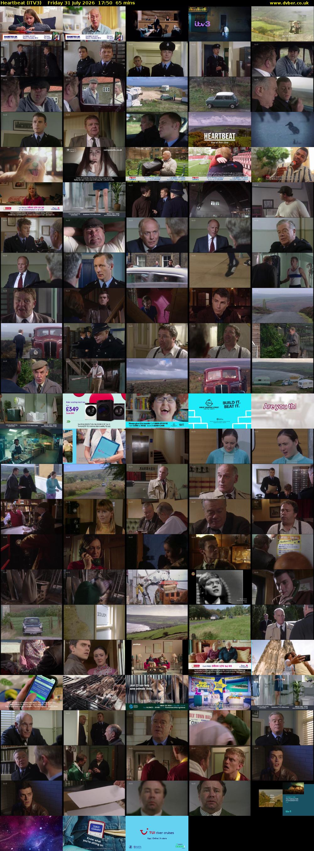 Heartbeat (ITV3) Friday 31 July 2026 17:50 - 18:55