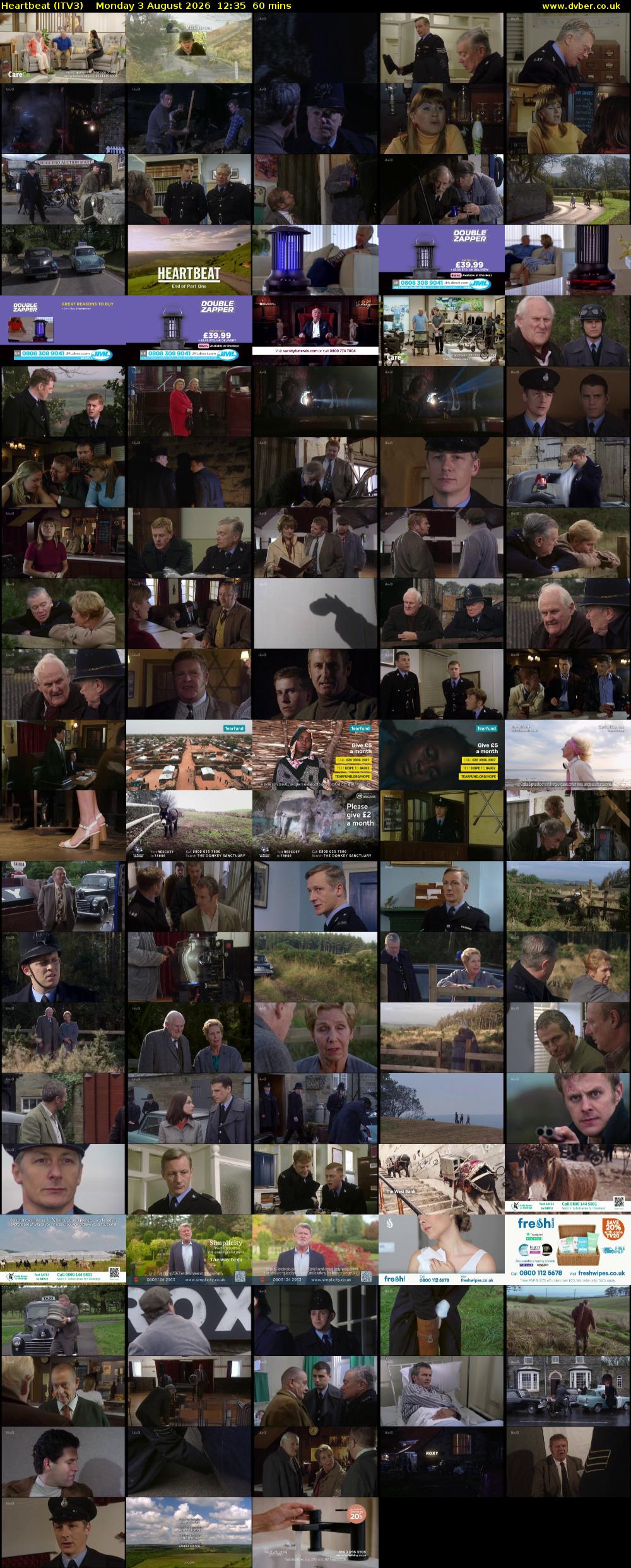 Heartbeat (ITV3) Monday 3 August 2026 12:35 - 13:35