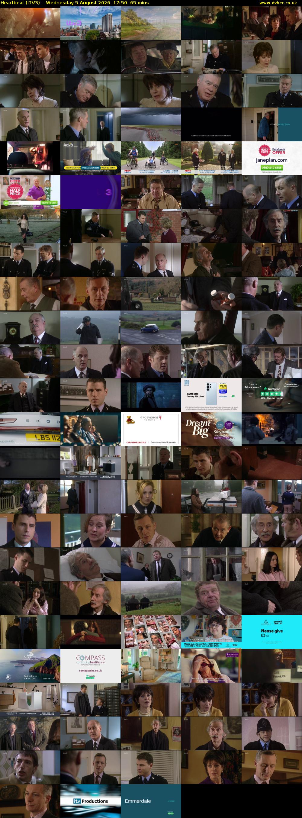 Heartbeat (ITV3) Wednesday 5 August 2026 17:50 - 18:55