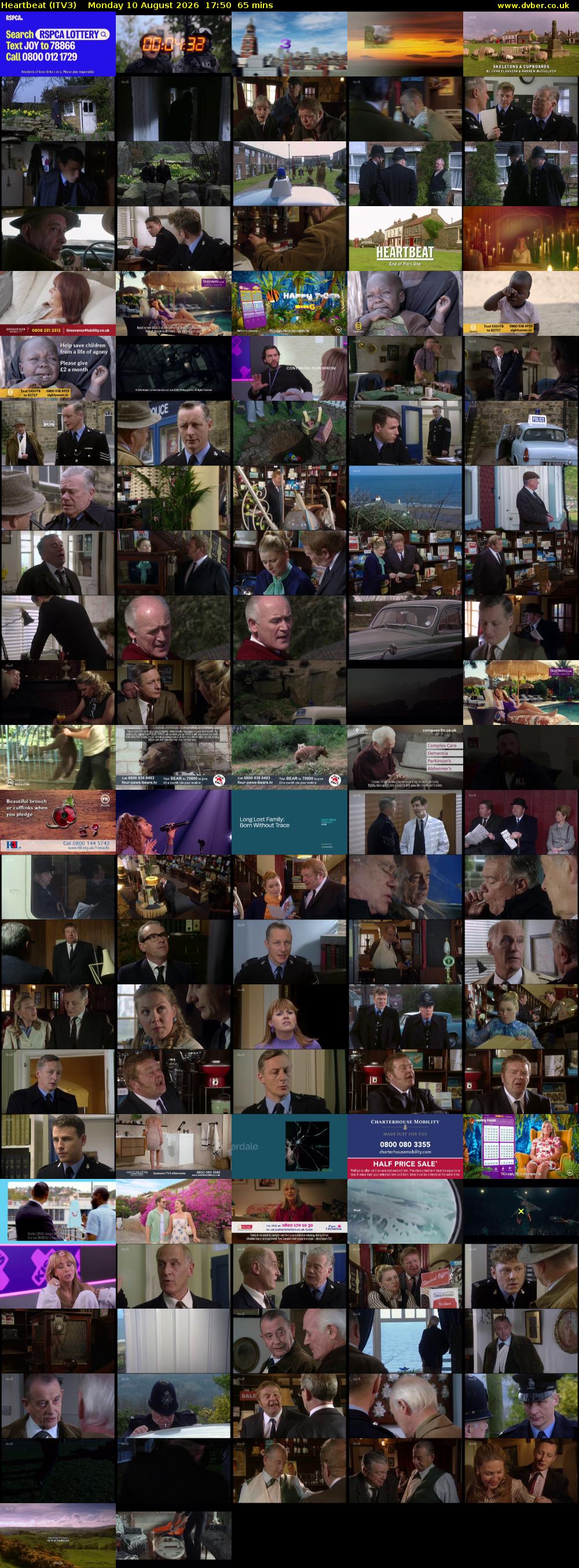 Heartbeat (ITV3) Monday 10 August 2026 17:50 - 18:55