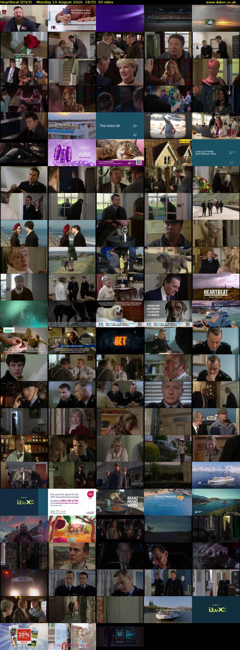 Heartbeat (ITV3) Monday 10 August 2026 18:55 - 20:00