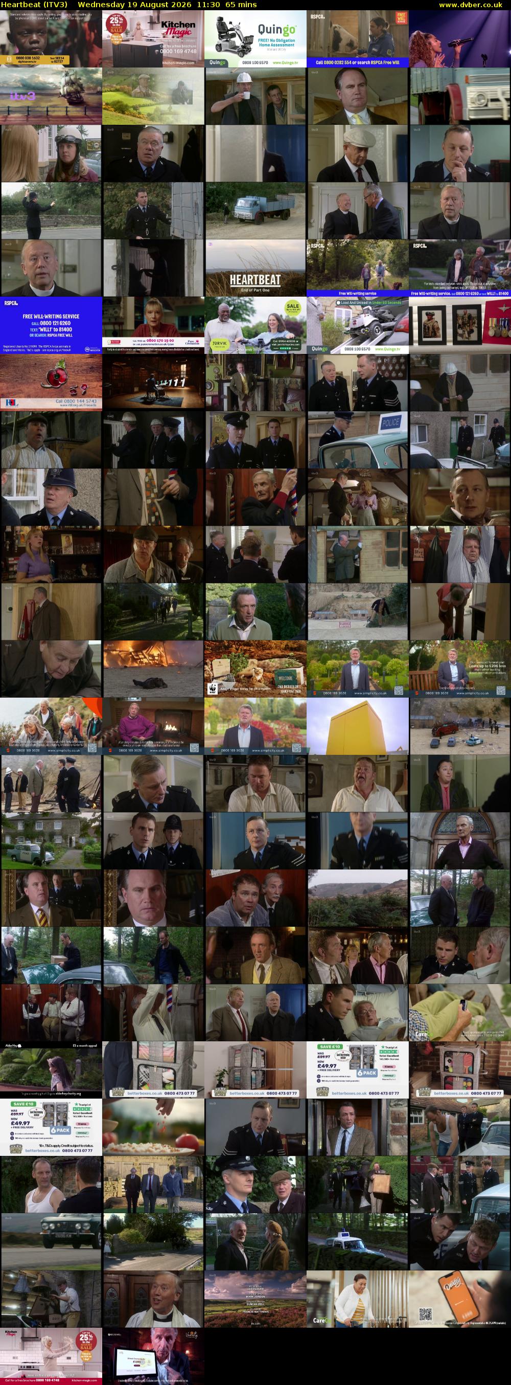 Heartbeat (ITV3) Wednesday 19 August 2026 11:30 - 12:35
