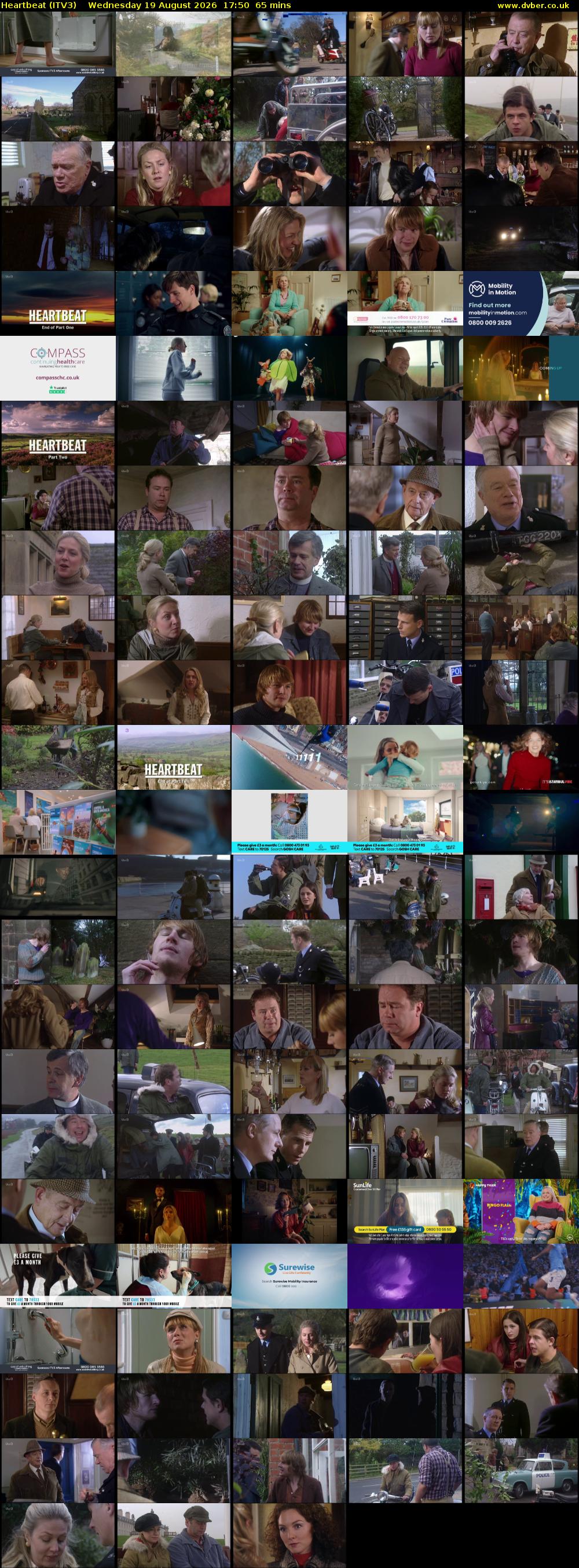 Heartbeat (ITV3) Wednesday 19 August 2026 17:50 - 18:55