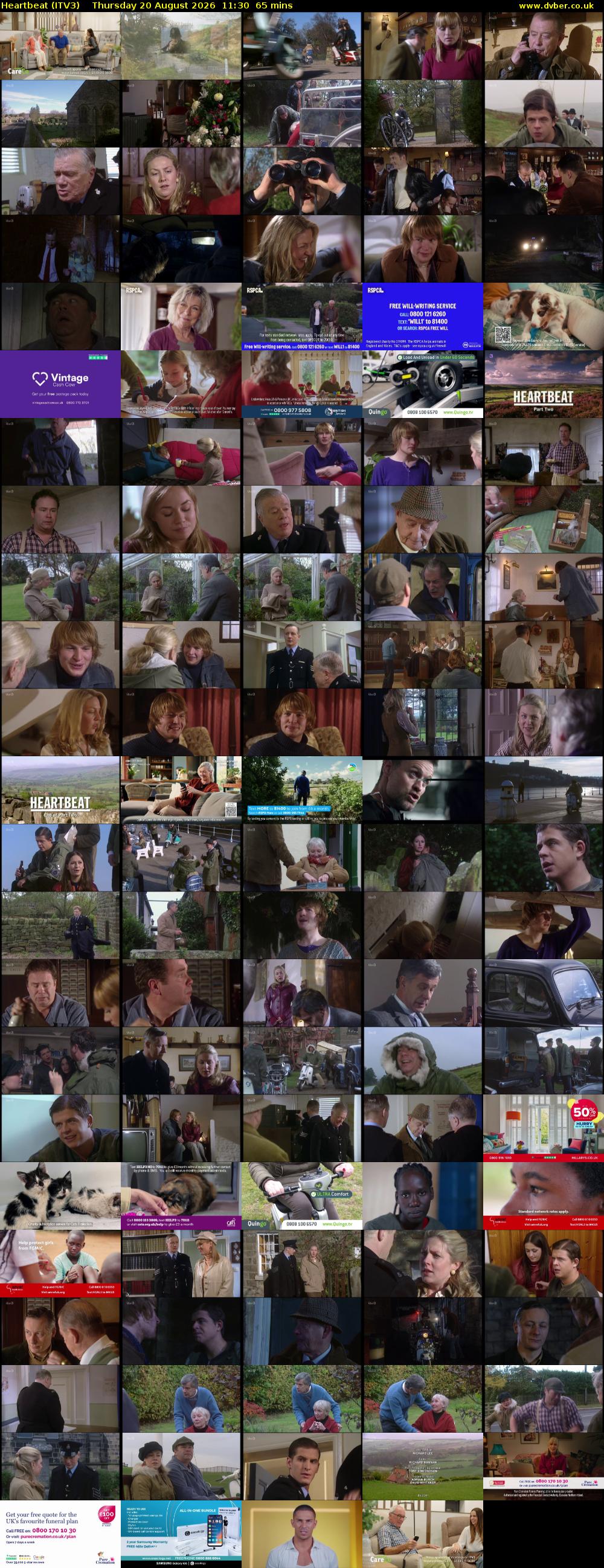 Heartbeat (ITV3) Thursday 20 August 2026 11:30 - 12:35