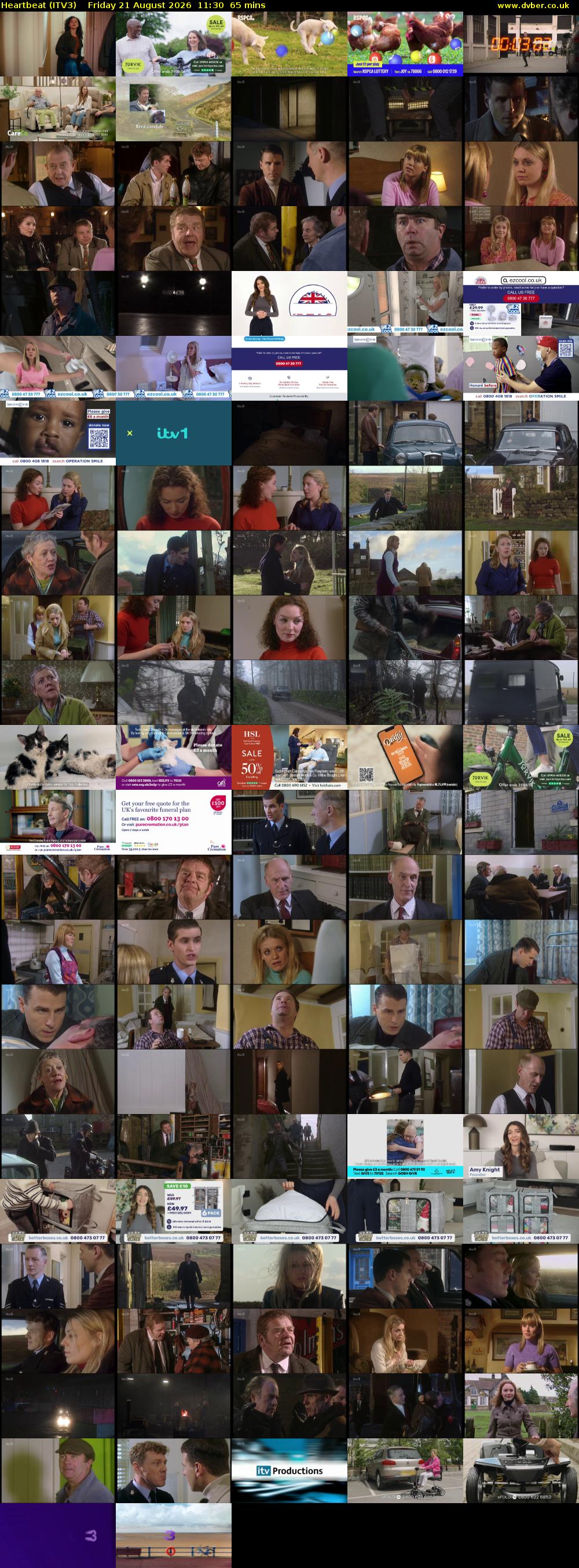 Heartbeat (ITV3) Friday 21 August 2026 11:30 - 12:35