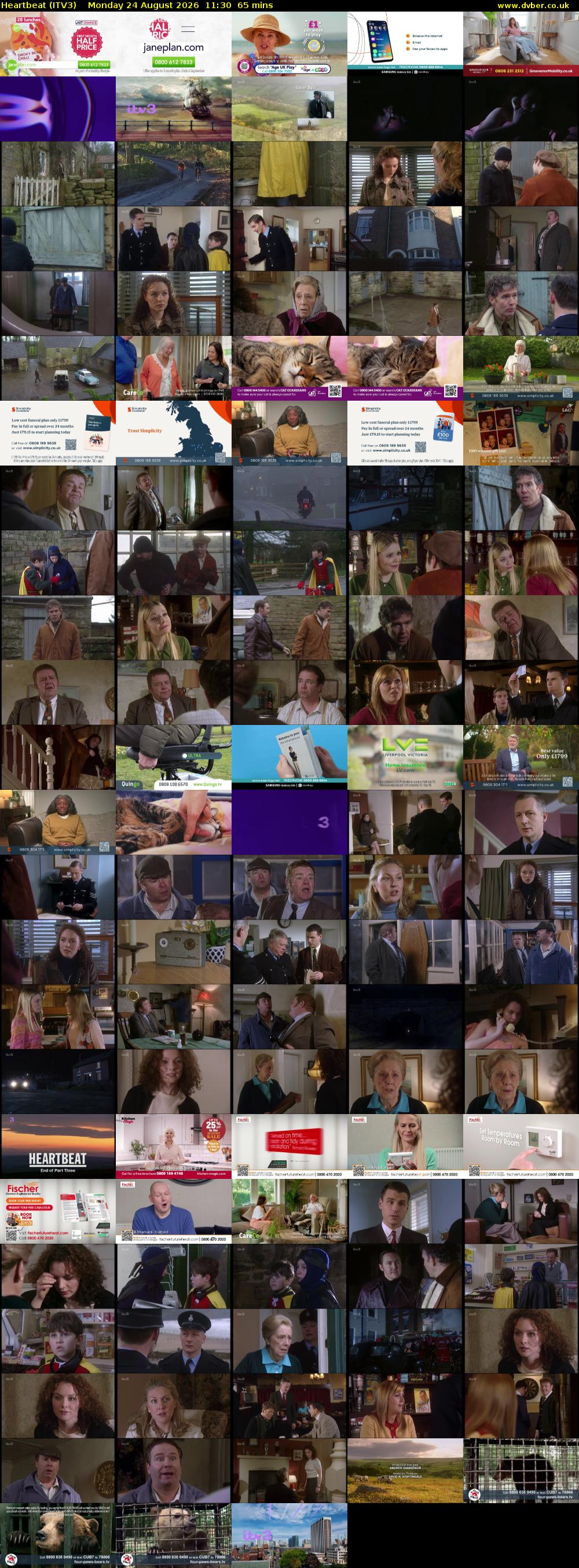 Heartbeat (ITV3) Monday 24 August 2026 11:30 - 12:35