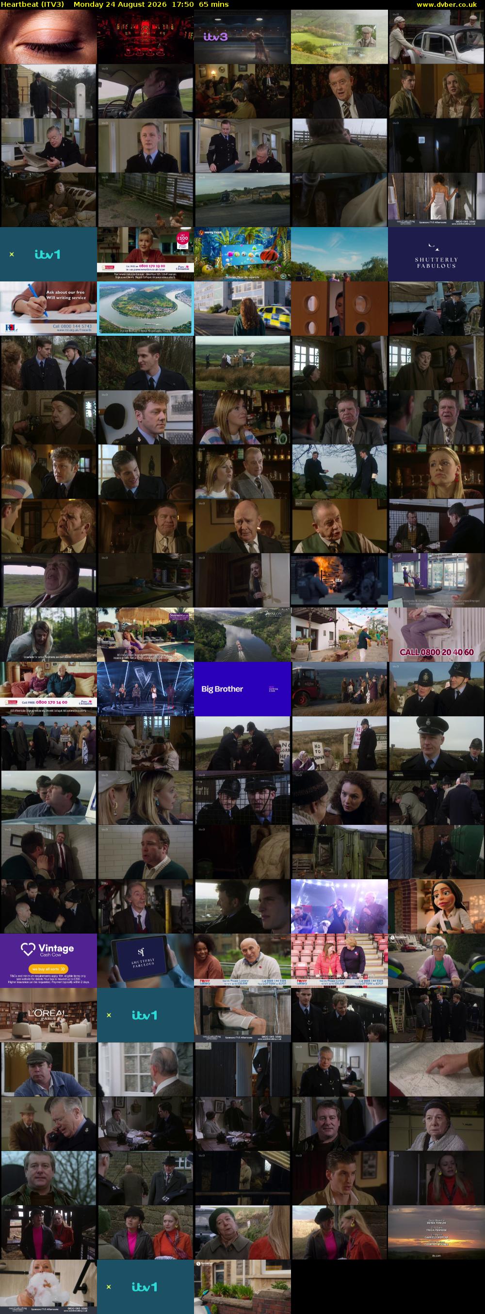 Heartbeat (ITV3) Monday 24 August 2026 17:50 - 18:55