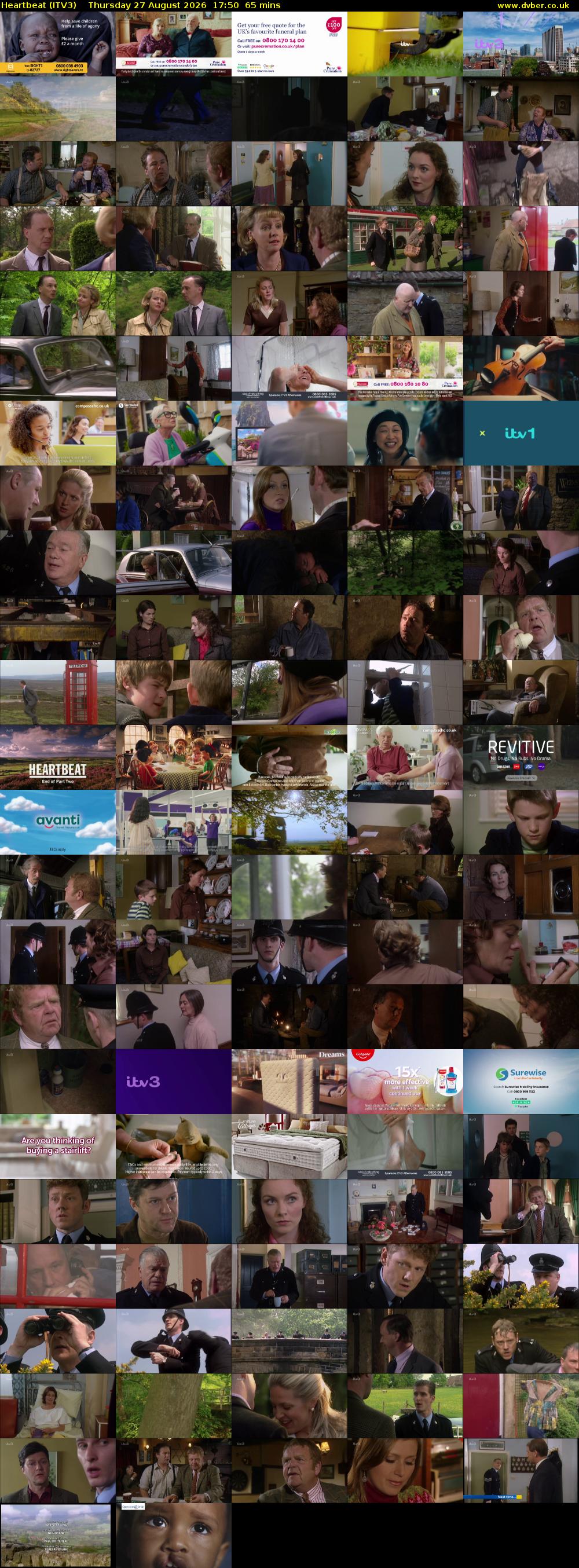 Heartbeat (ITV3) Thursday 27 August 2026 17:50 - 18:55