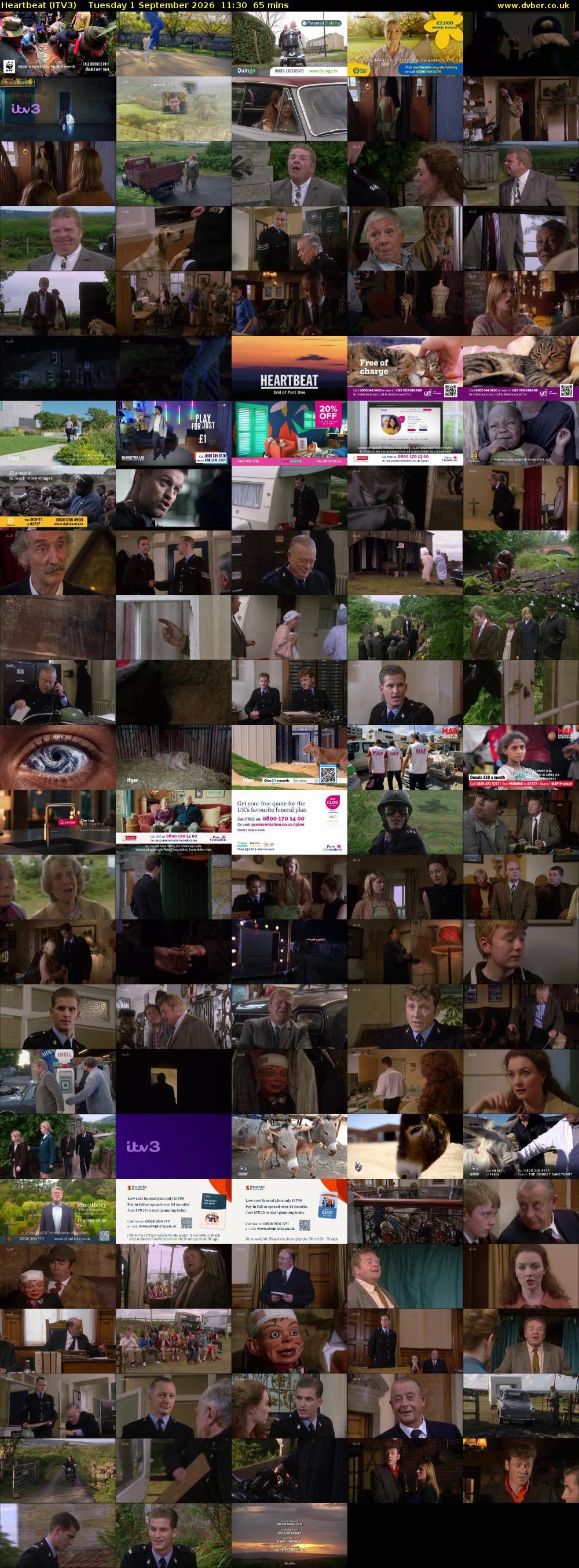 Heartbeat (ITV3) Tuesday 1 September 2026 11:30 - 12:35