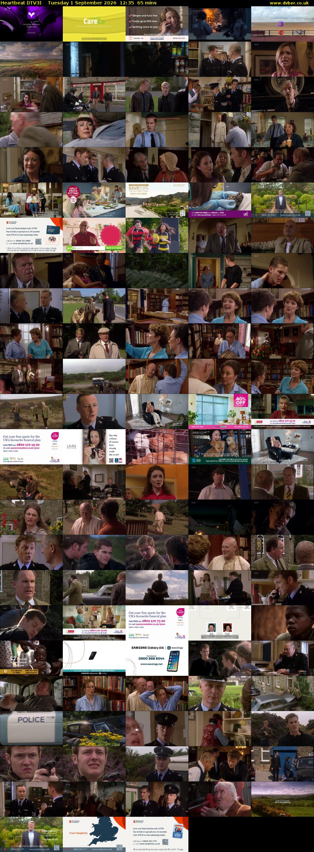 Heartbeat (ITV3) Tuesday 1 September 2026 12:35 - 13:40