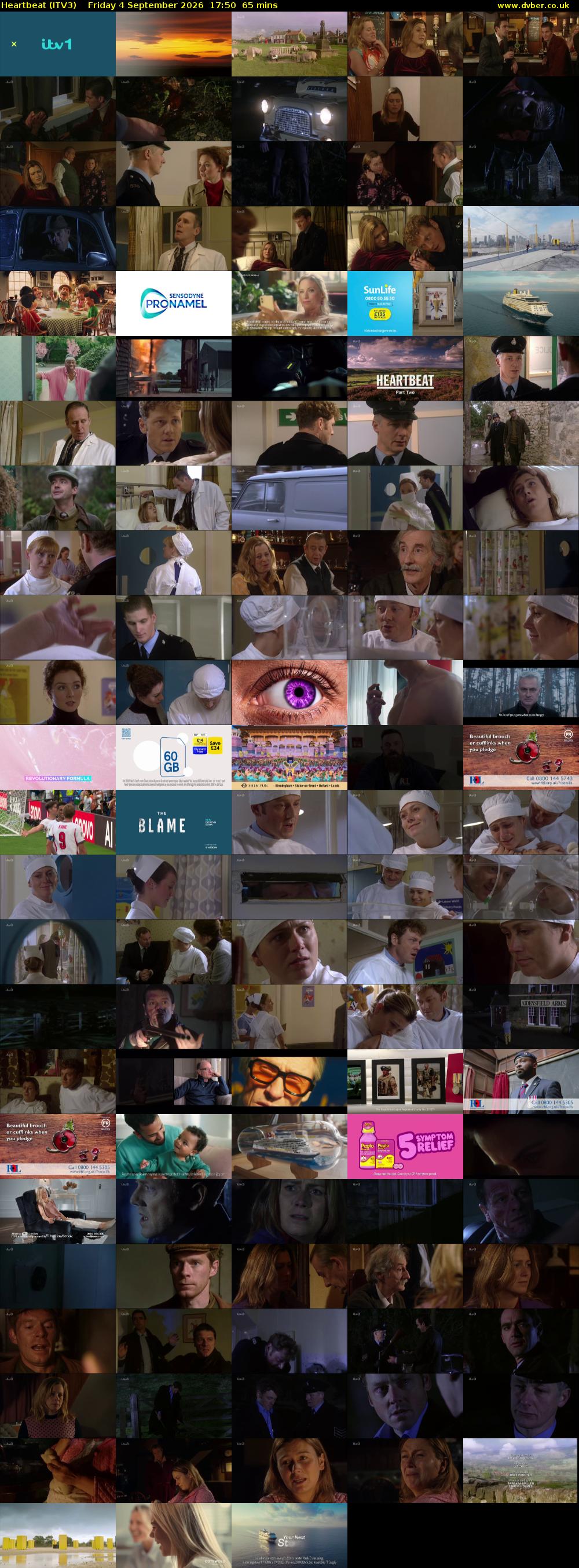Heartbeat (ITV3) Friday 4 September 2026 17:50 - 18:55