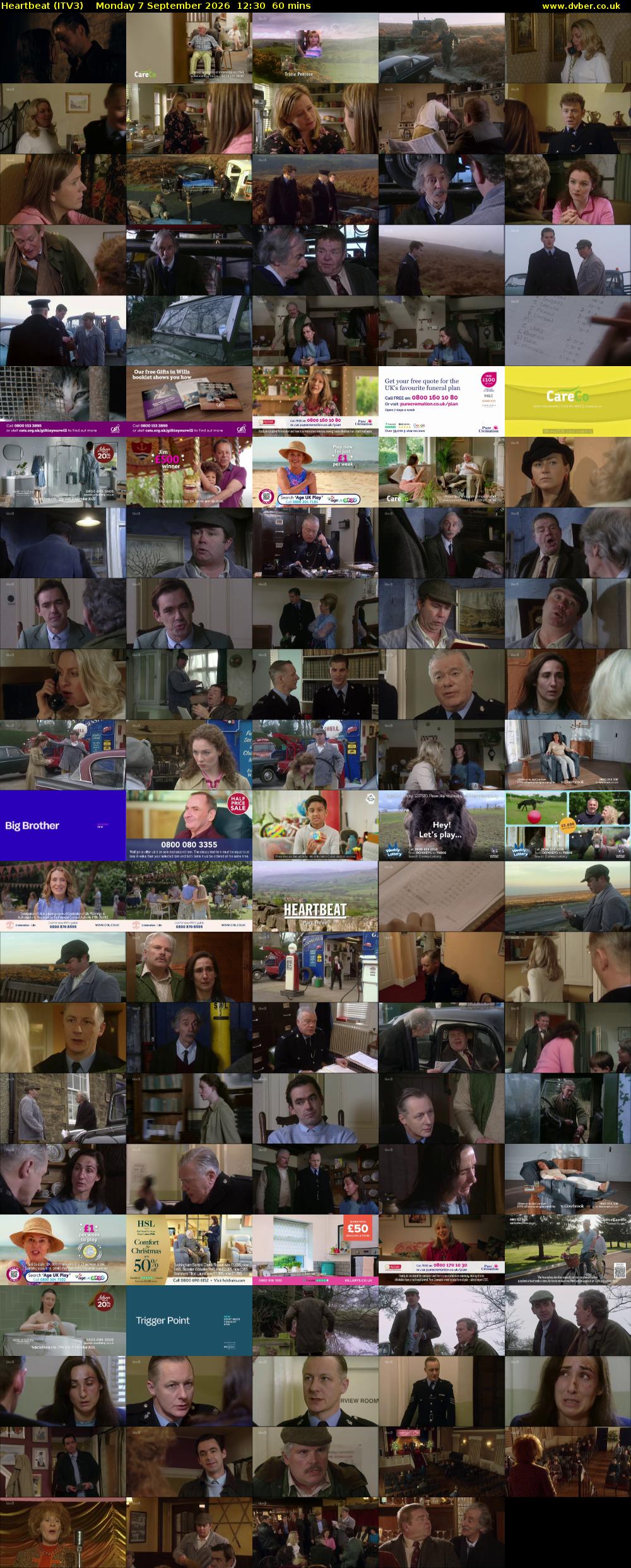 Heartbeat (ITV3) Monday 7 September 2026 12:30 - 13:30