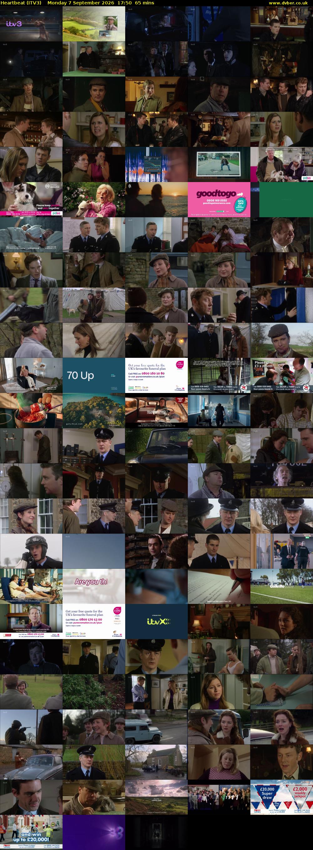 Heartbeat (ITV3) Monday 7 September 2026 17:50 - 18:55